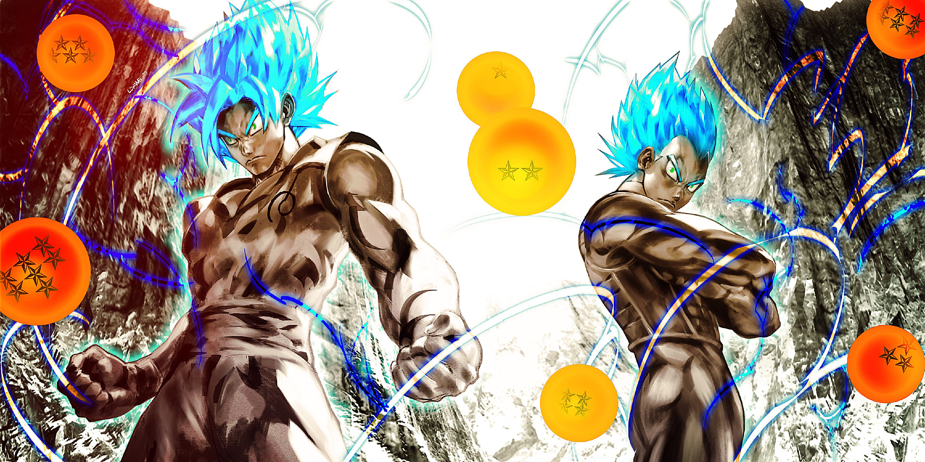 3168x1584 Dragon Ball Super Goku SSGSS Goku ÃÂ· HD Wallpaper | Background ID