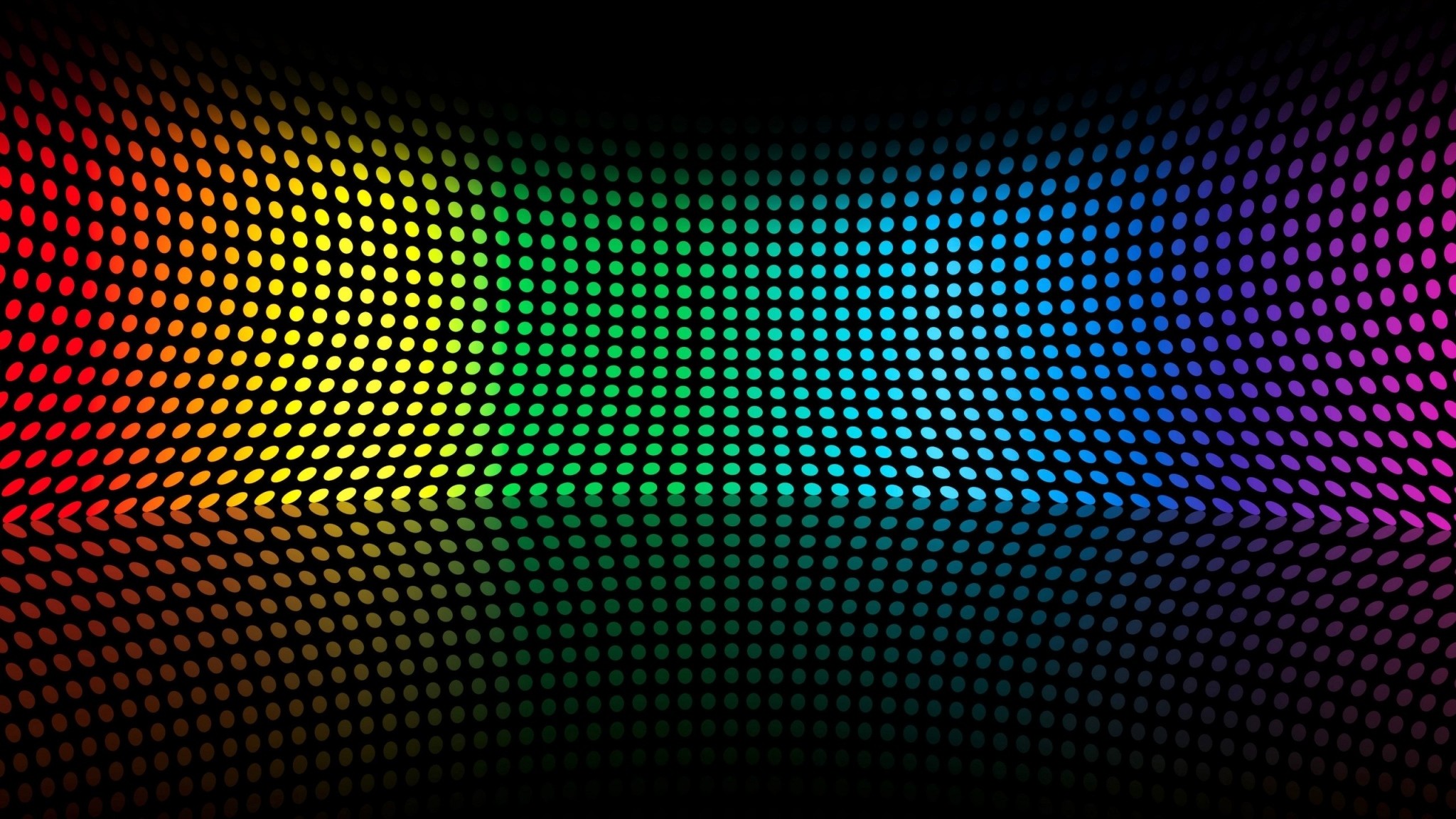 2048x1152 Preview wallpaper colorful, shape, point, surface, bending 