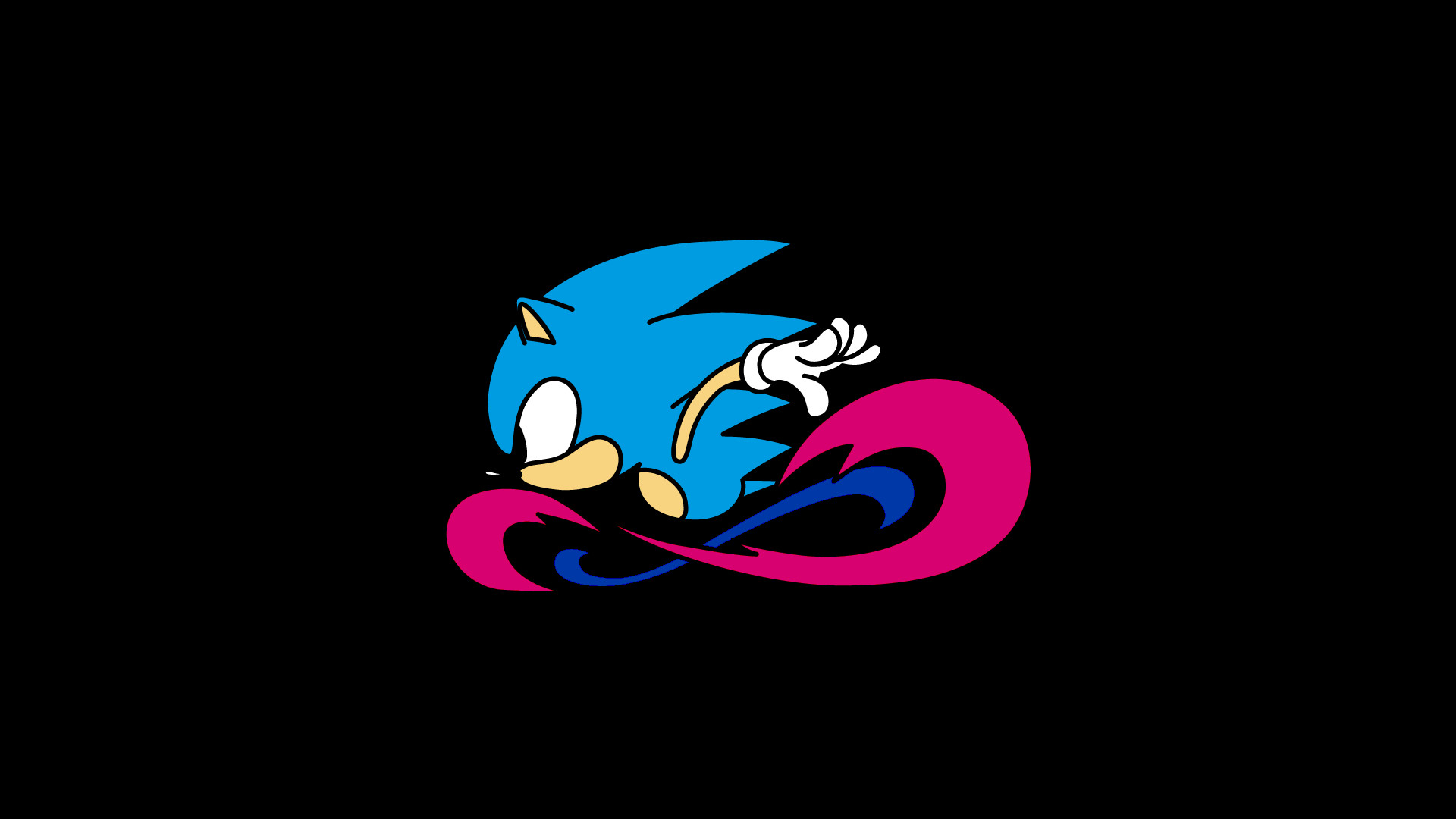 1920x1080 Made a minimalist bi pride Sonic wallpaper for all you bi Sonic fans out  there ...