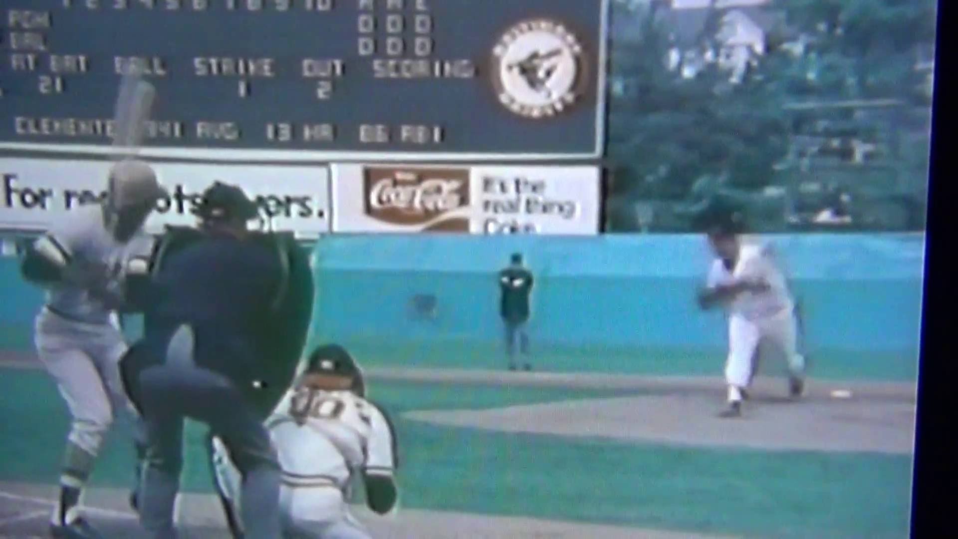 1920x1080 Roberto Clemente Doubles Off The Wall 1971 World Series
