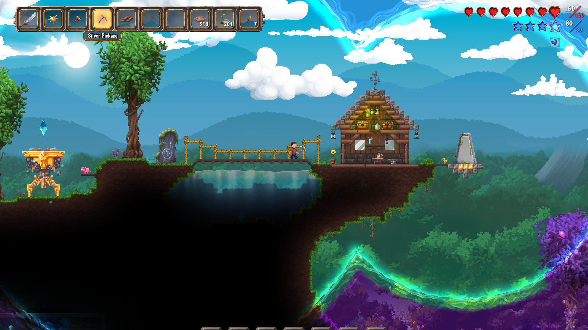 1920x1080 ... Terraria Otherworld Cliff by ds51-A