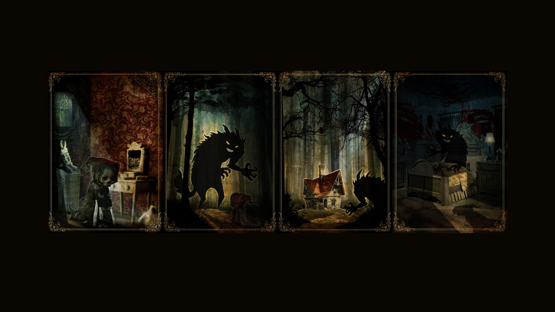 1920x1080 ... Top HD Wallpapers Collection of Little Red Riding Hood And The Wolf -   px, ...
