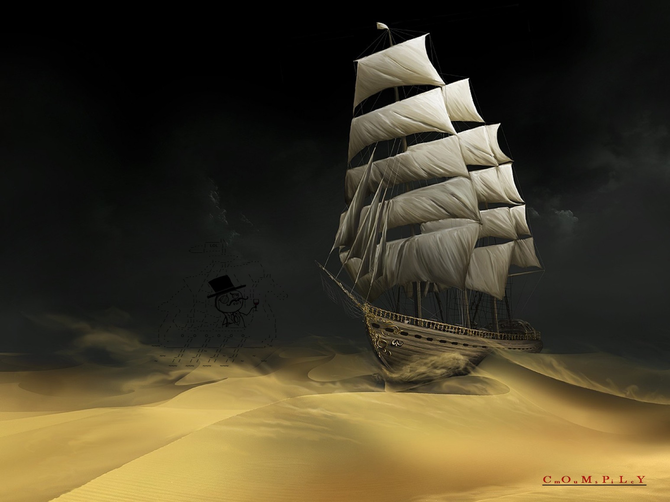 2268x1701 The adventures of tintin deserts sand ships wallpaper