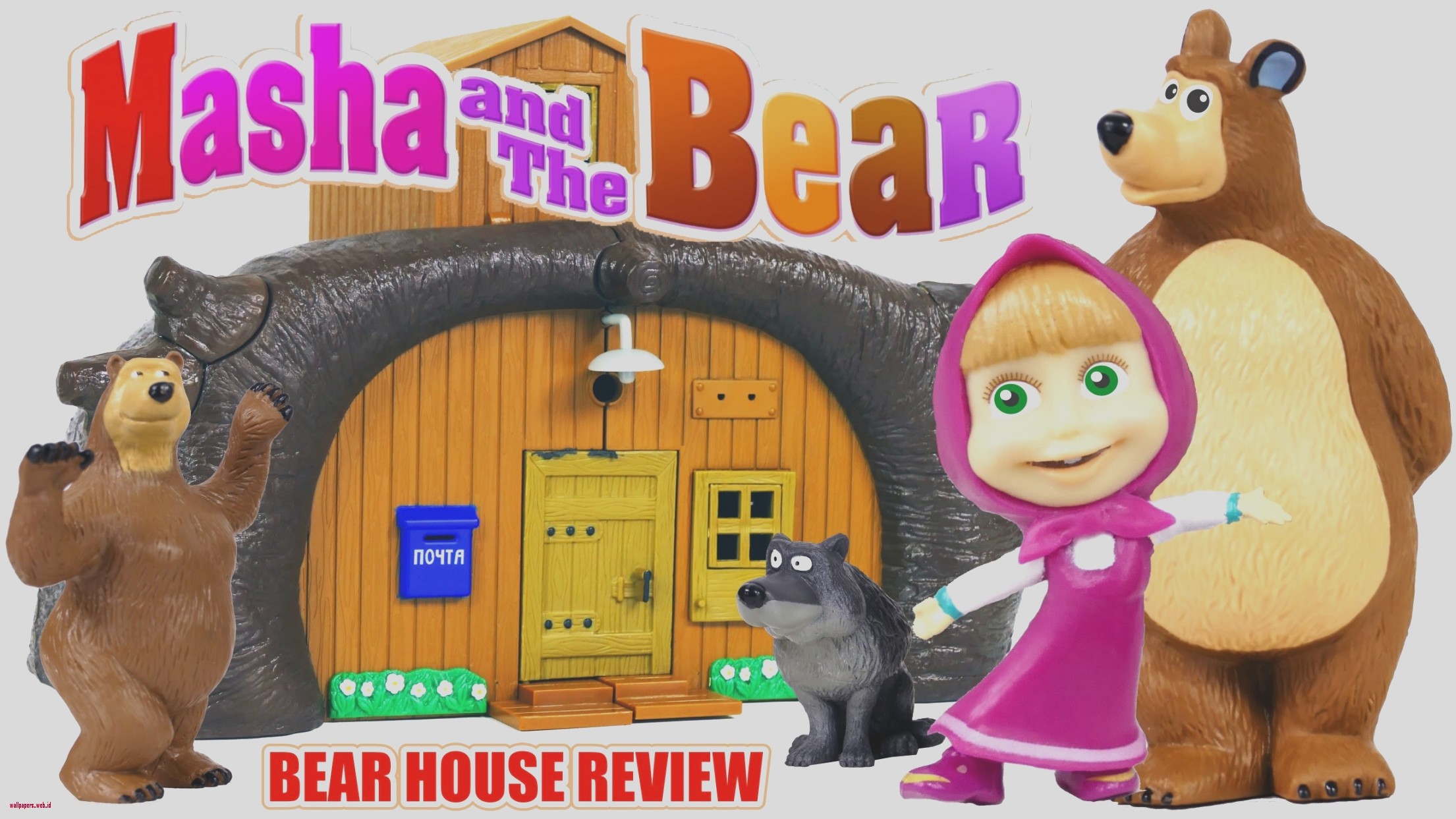 2210x1243 Masha And The Bear Cartoon Wallpapers Masha And The Bear Build The Bear  House Toys From Cartoon Review