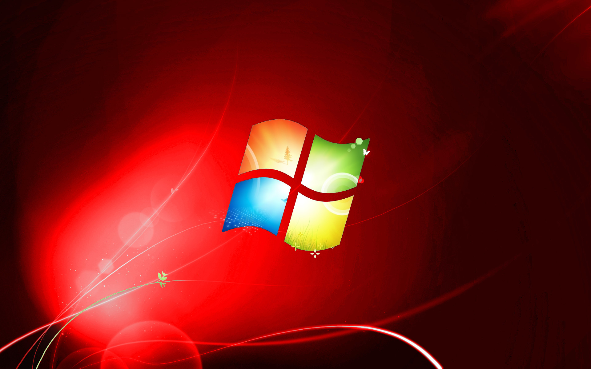 1920x1200 windows 7 wallpaper black and red download
