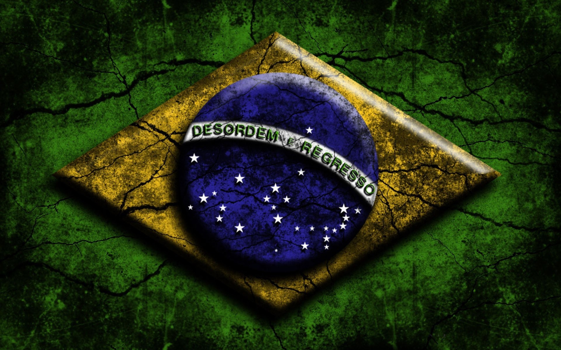 1920x1200 Brazilian Flag