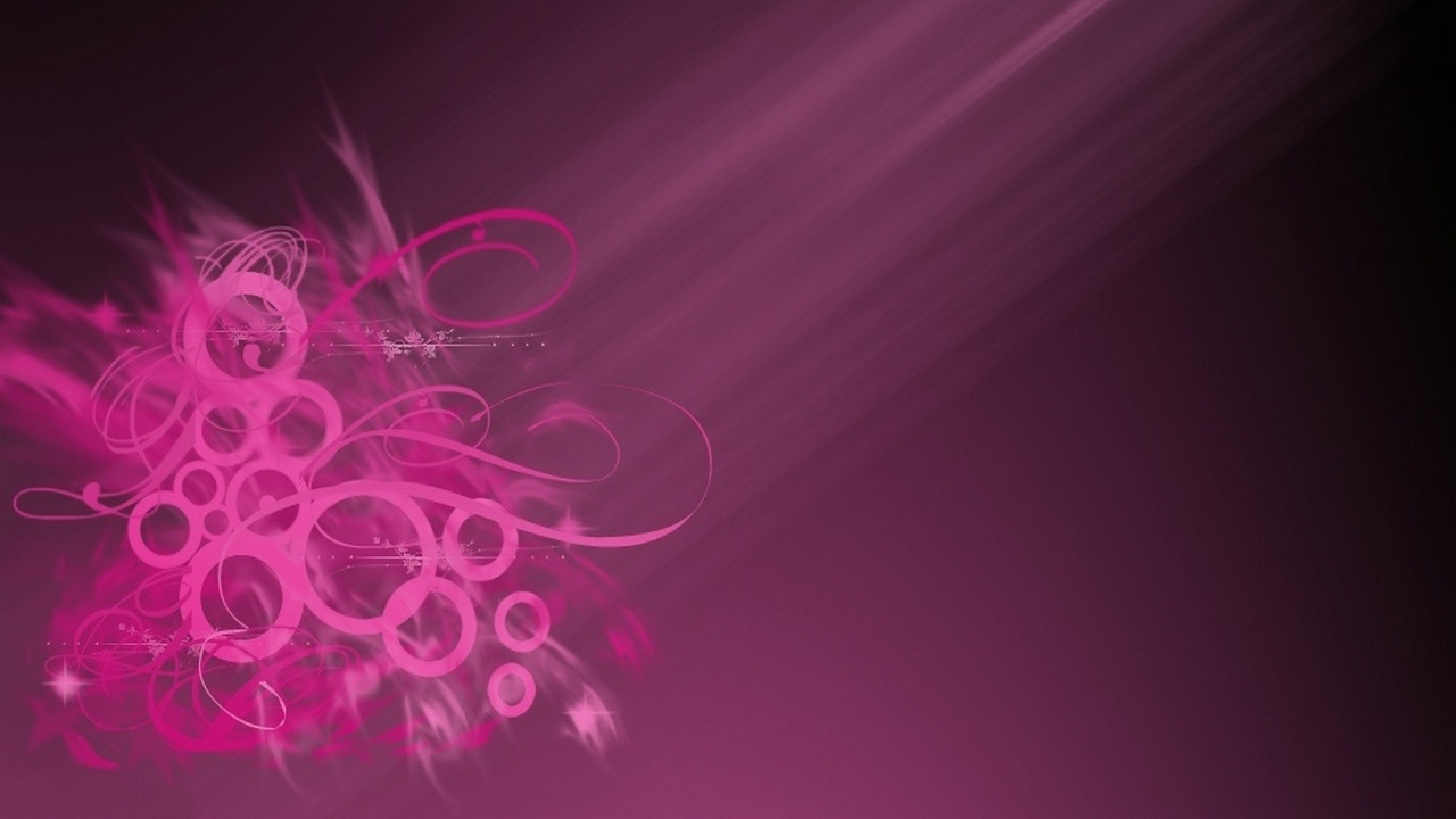 3840x2160 Pink-pattern-rays-circles-wallpapers-