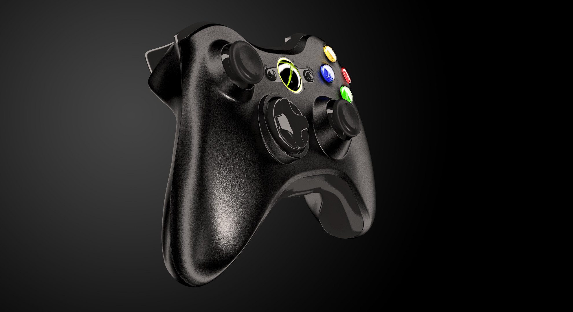 1980x1080 ... Xbox 360 Controller WIP Perspective by Artistic-Kage