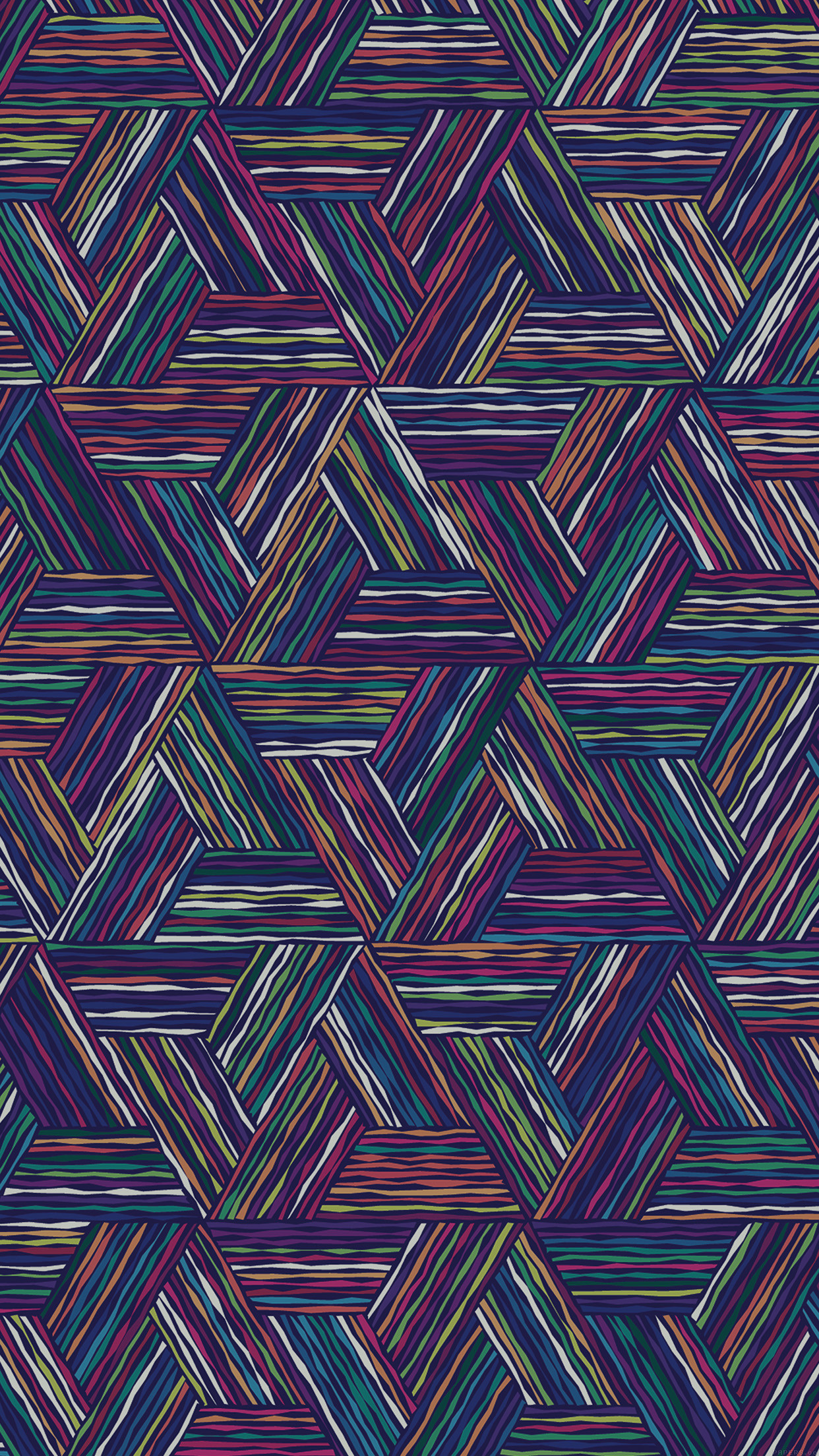 1242x2208 Triangle Colored Lines Digital Art Pattern iPhone 6 Plus HD Wallpaper