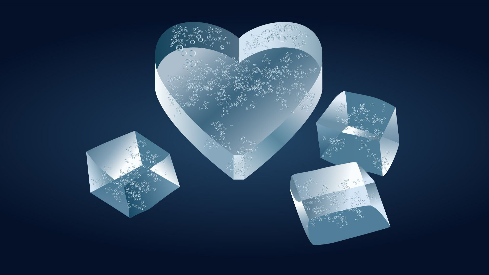 1920x1080 Heart shaped ice cube wallpaper - 479869