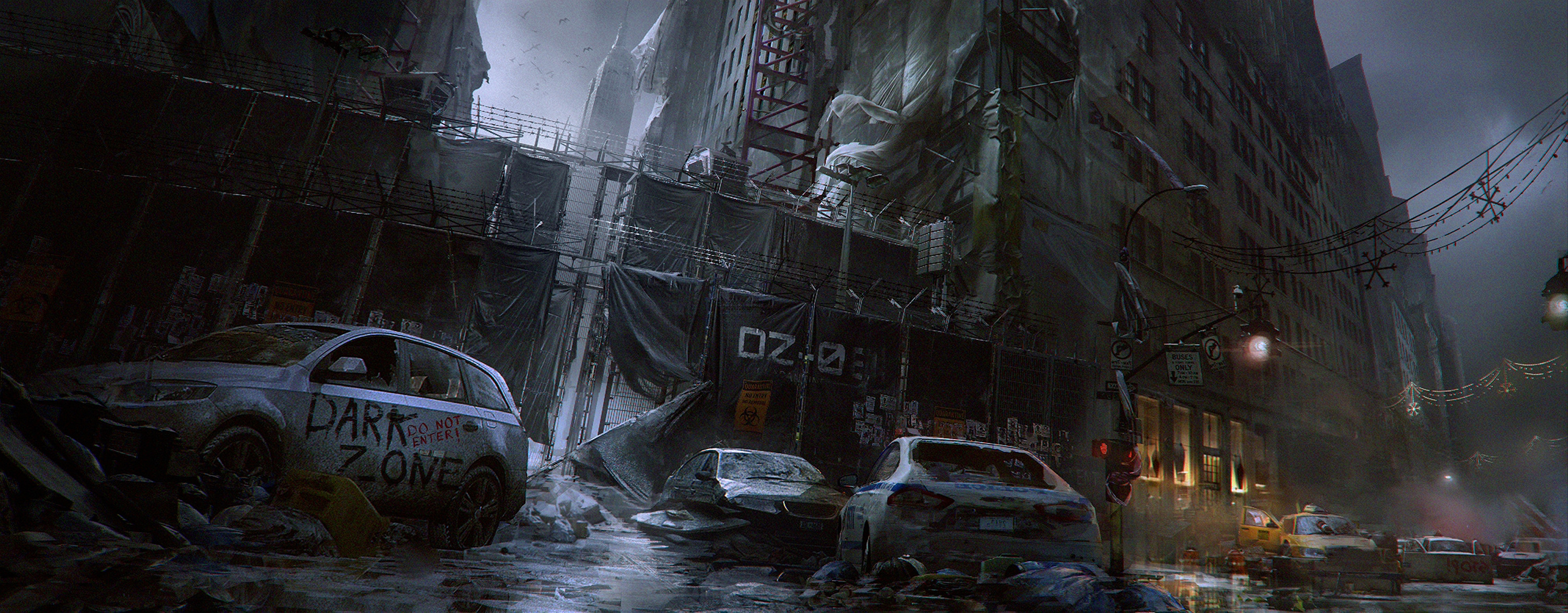 3000x1174 Video Game - Tom Clancy's The Division Concept Art Apocalypse Video Game  Tom Clancy Wallpaper