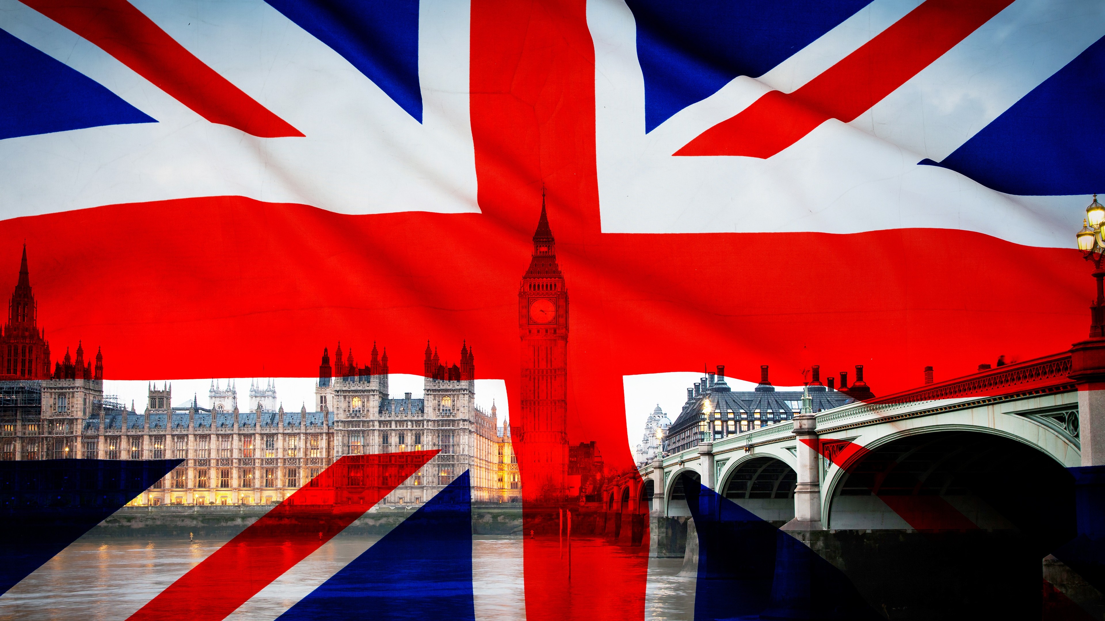 3840x2160 Union Jack – Flag of the UK wallpaper thumb