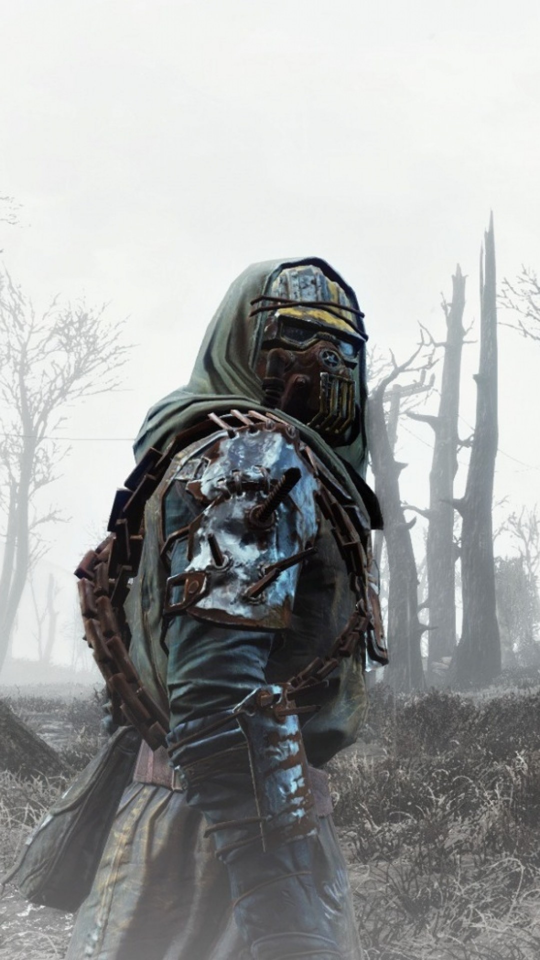 1080x1920  Wallpaper fallout 4, armor, soldier, field
