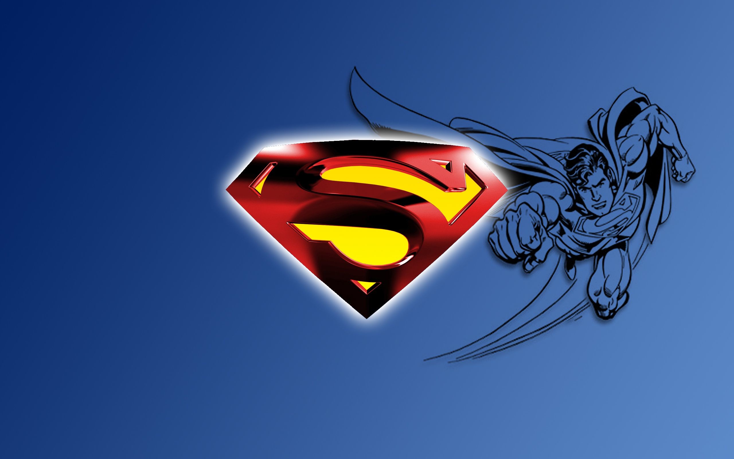 2560x1600 Top Superman Logo Desktop Backgrounds Wallpapers