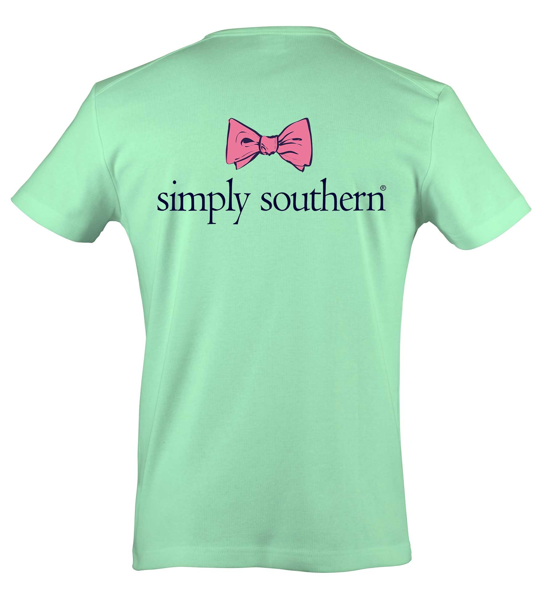 1811x1932 Simply Southern Preppy Collection Bow Logo T-shirt for .