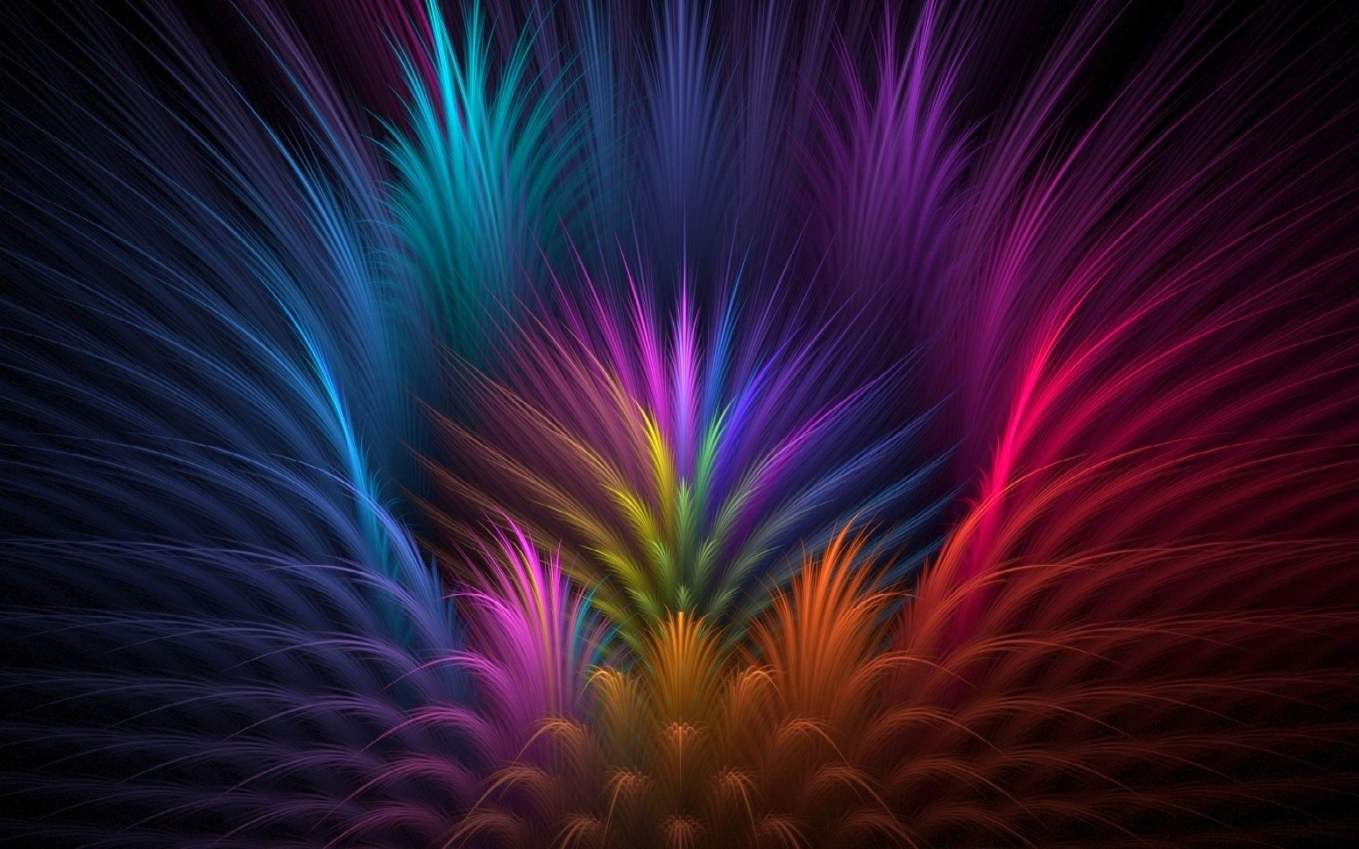 1920x1200 Feather Flower Abstract Background Wallpaper