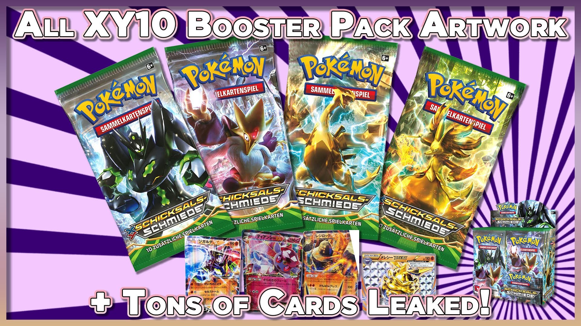 1920x1080 Pokemon News | ALL XY10 Fates Collide Booster Pack Artwork/Booster Box  Images + Tons of Card Leaks! - YouTube