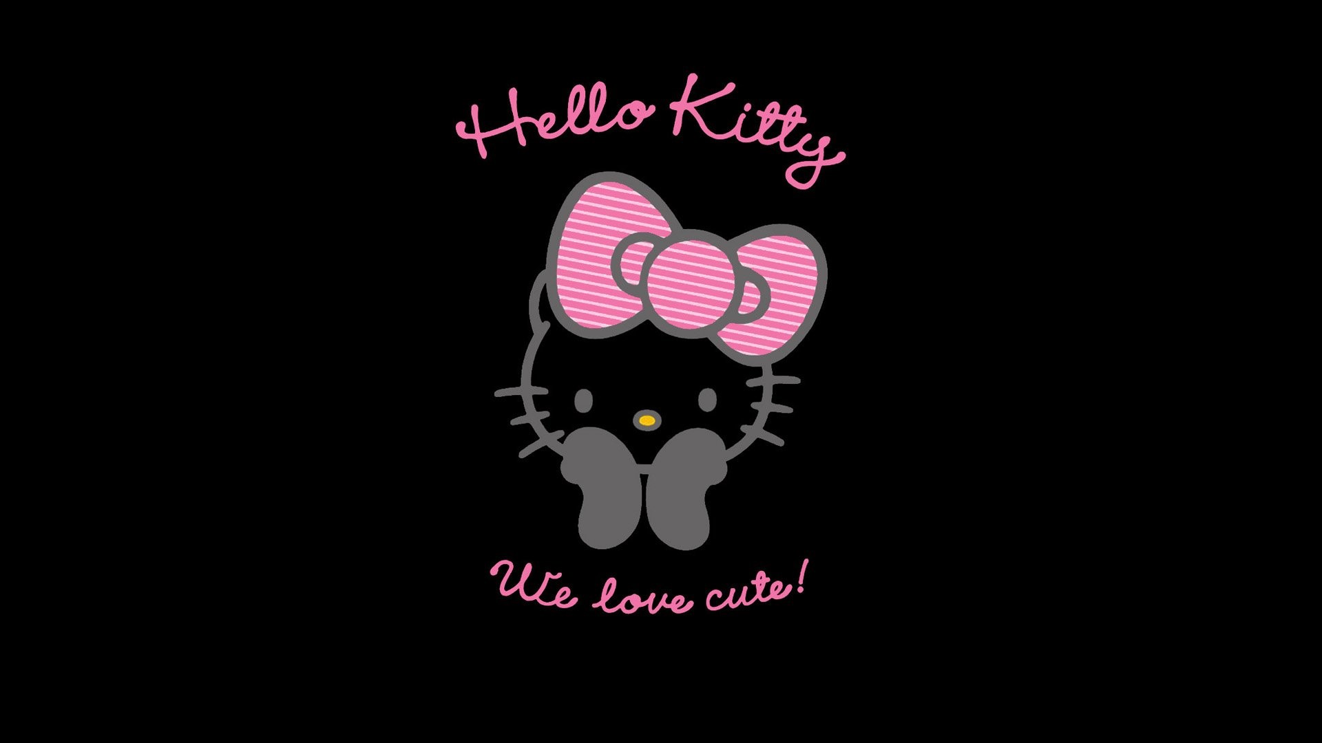 1920x1080 Hello Kitty Black 496803