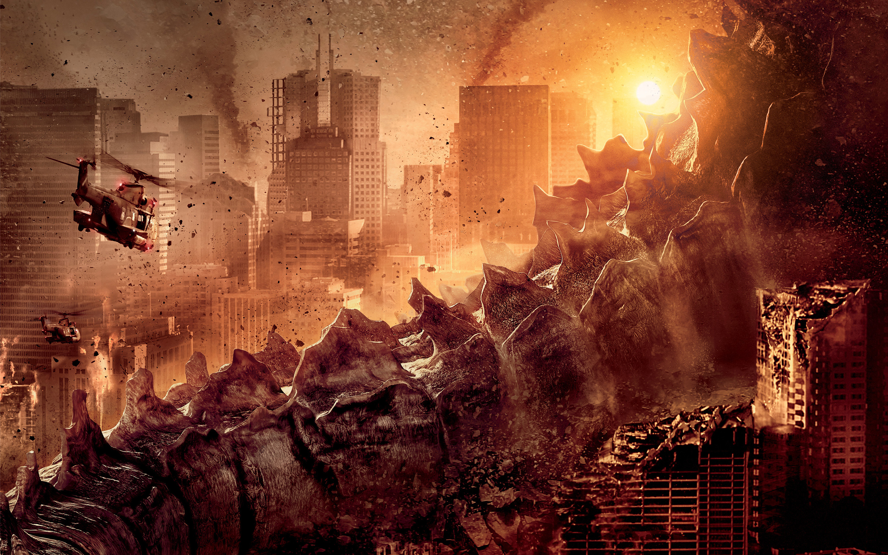 2880x1800 Godzilla (2014) Widescreen Wallpaper