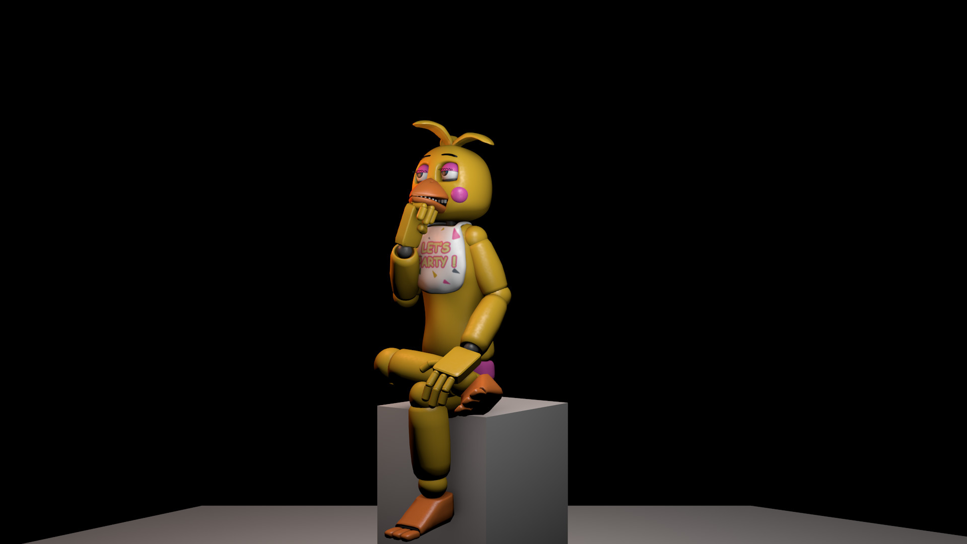 1920x1080 ... Toy Chica thinking about the meaning of the life by TheSpygineer
