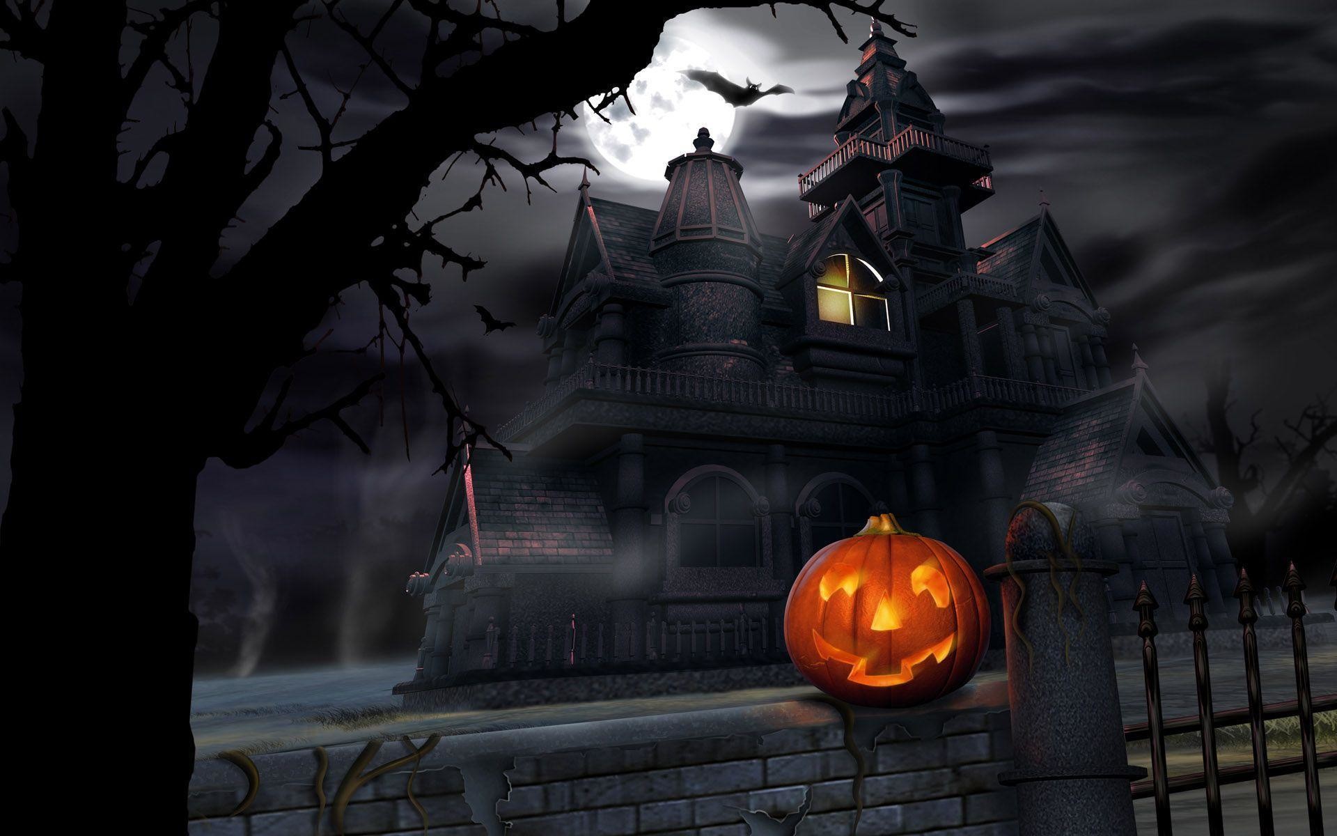 1920x1200 Scary Halloween 2012 HD Wallpapers | Pumpkins, Witches, Spider Web .