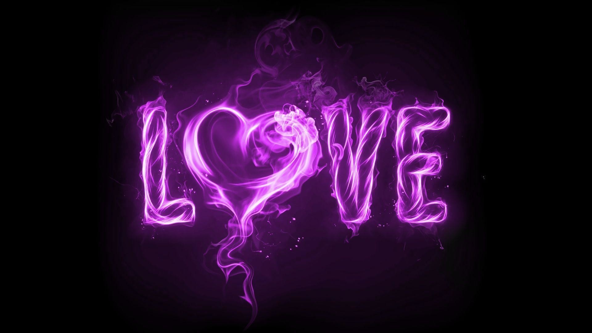 1920x1080 Wallpapers For > I Love Purple Wallpaper