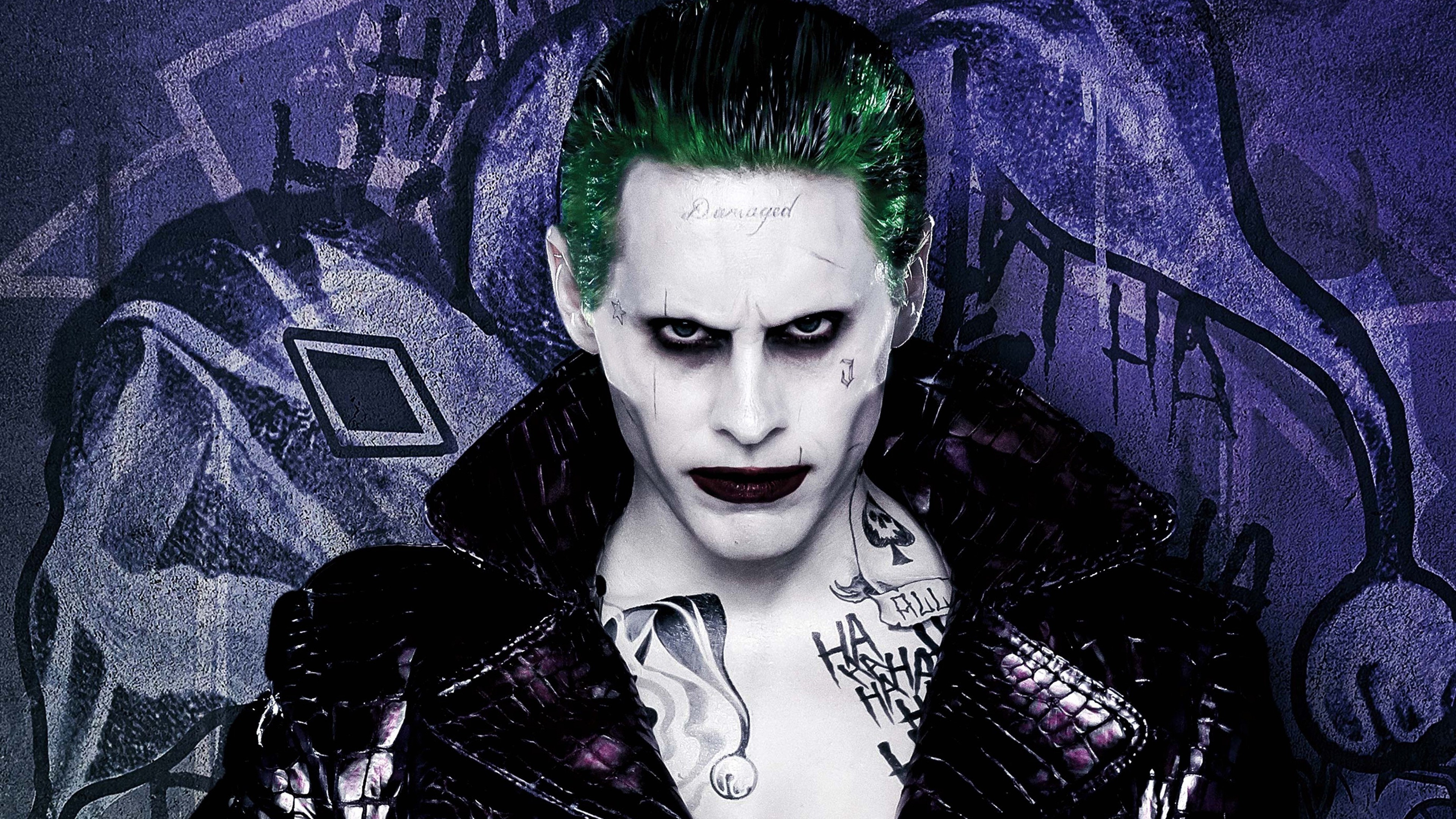 3840x2160 Suicide Squad, Jared Leto, The Joker, Tattoos