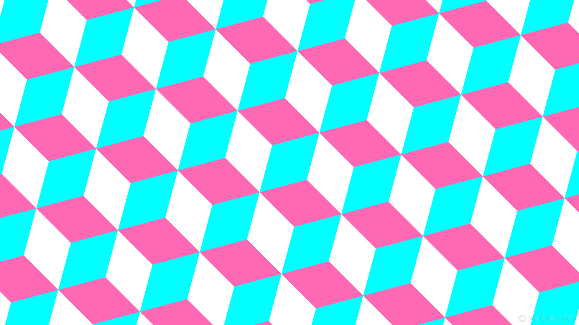 1920x1080 wallpaper blue 3d cubes pink white aqua cyan hot pink #00ffff #ff69b4  #ffffff