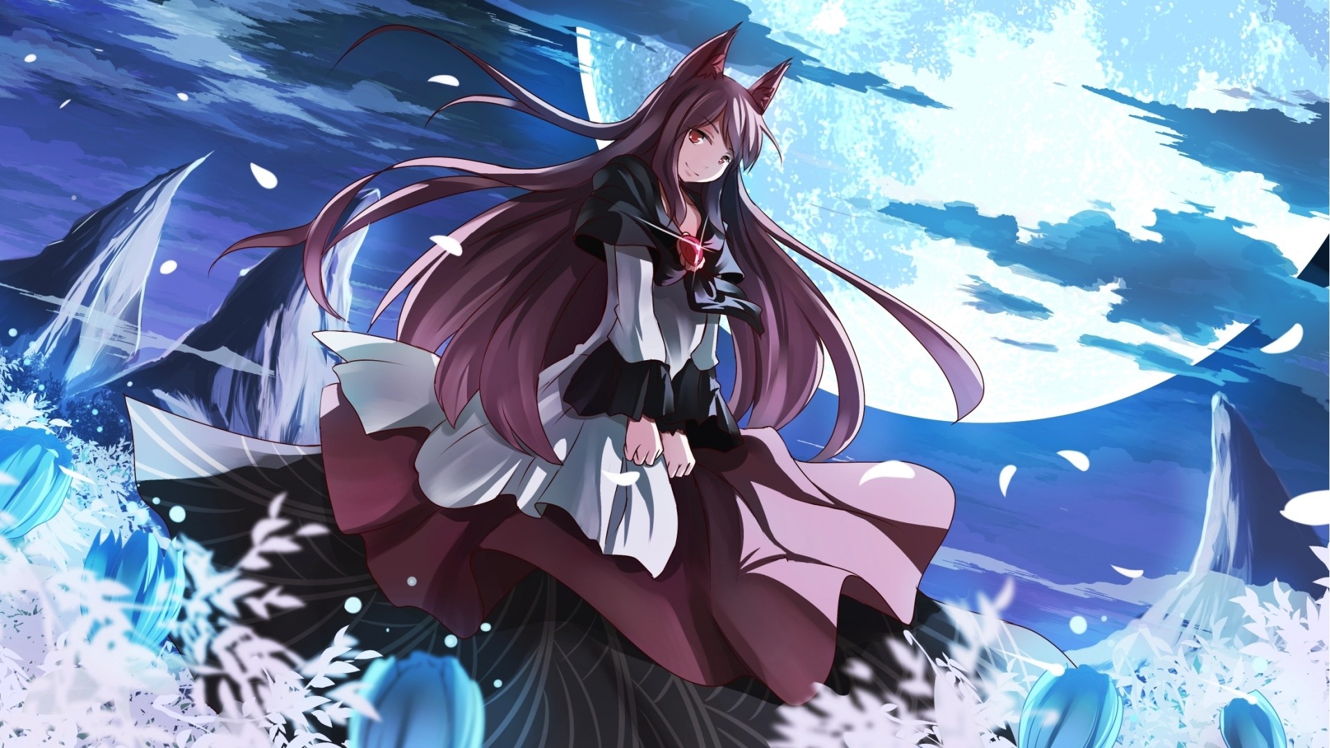 1920x1080 Preview wallpaper touhou, imaizumi kagerou, girl, ears 