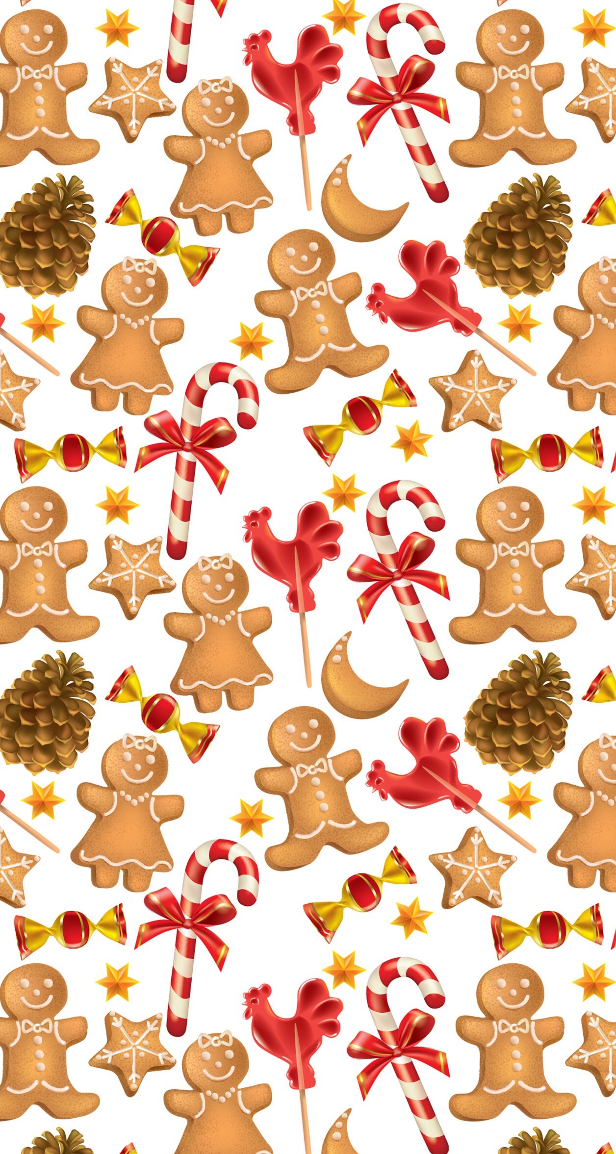 1256x2353 Gingerbread men christmas candy cane