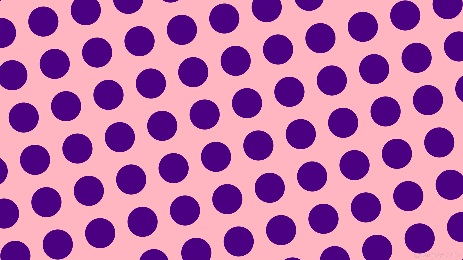 1920x1080 wallpaper pink polka dots spots purple light pink indigo #ffb6c1 #4b0082  285Â° 125px