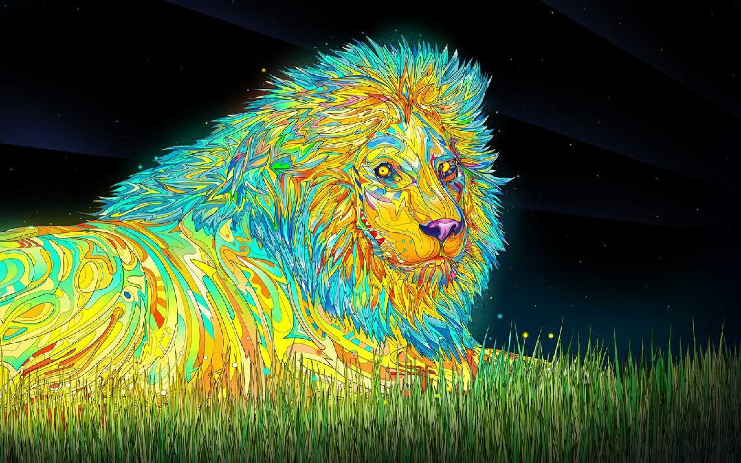 2560x1600 hd-wallpapers-trippy-psychedelic-lion-tube--wallpaper-