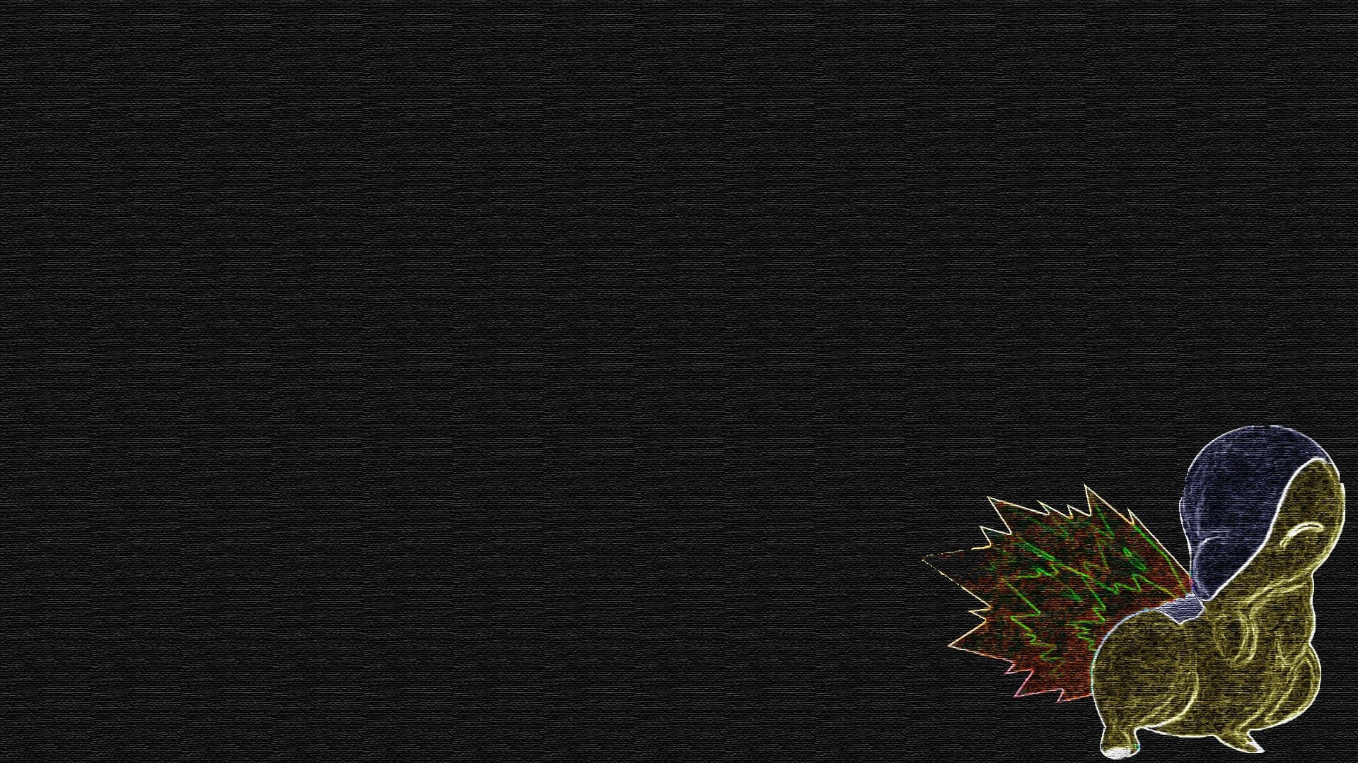 1920x1080 I am starting to use photoshop and made this cyndaquil wallpaper 