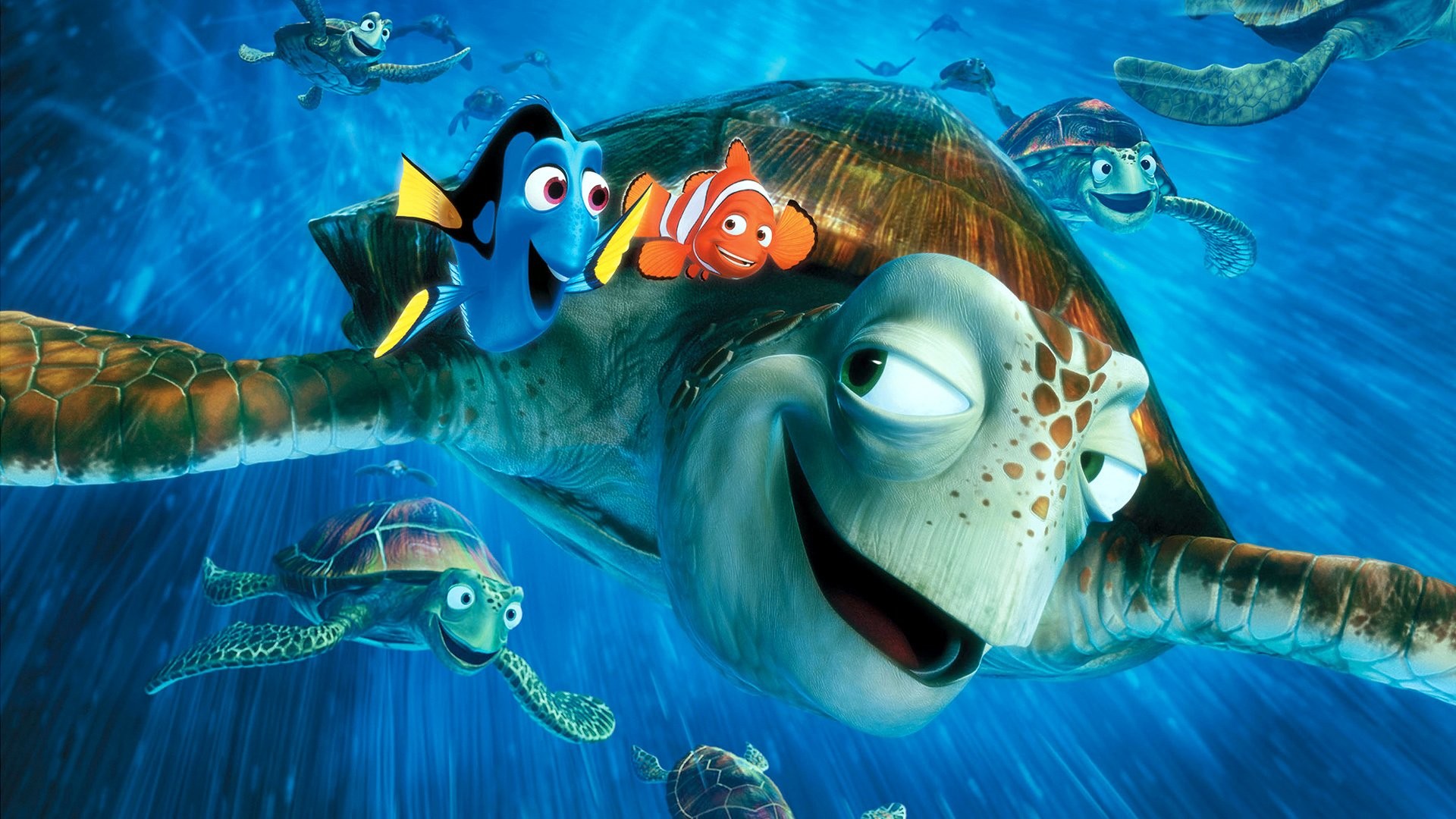 1920x1080 Movie - Finding Nemo Dory (Finding Nemo) Marlin (Finding Nemo) Crush (