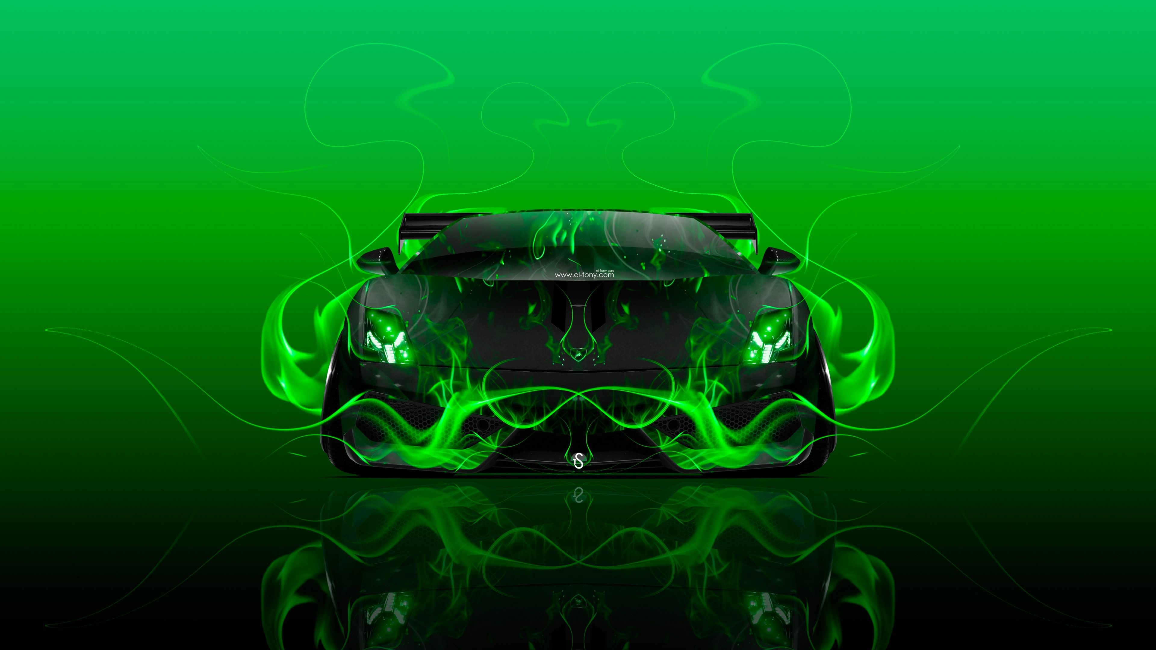 3840x2160 Lamborghini Gallardo Tuning Front Fire Abstract Car 2015 Wallpapers El Tony  Cars Ino Vision Mansory R8