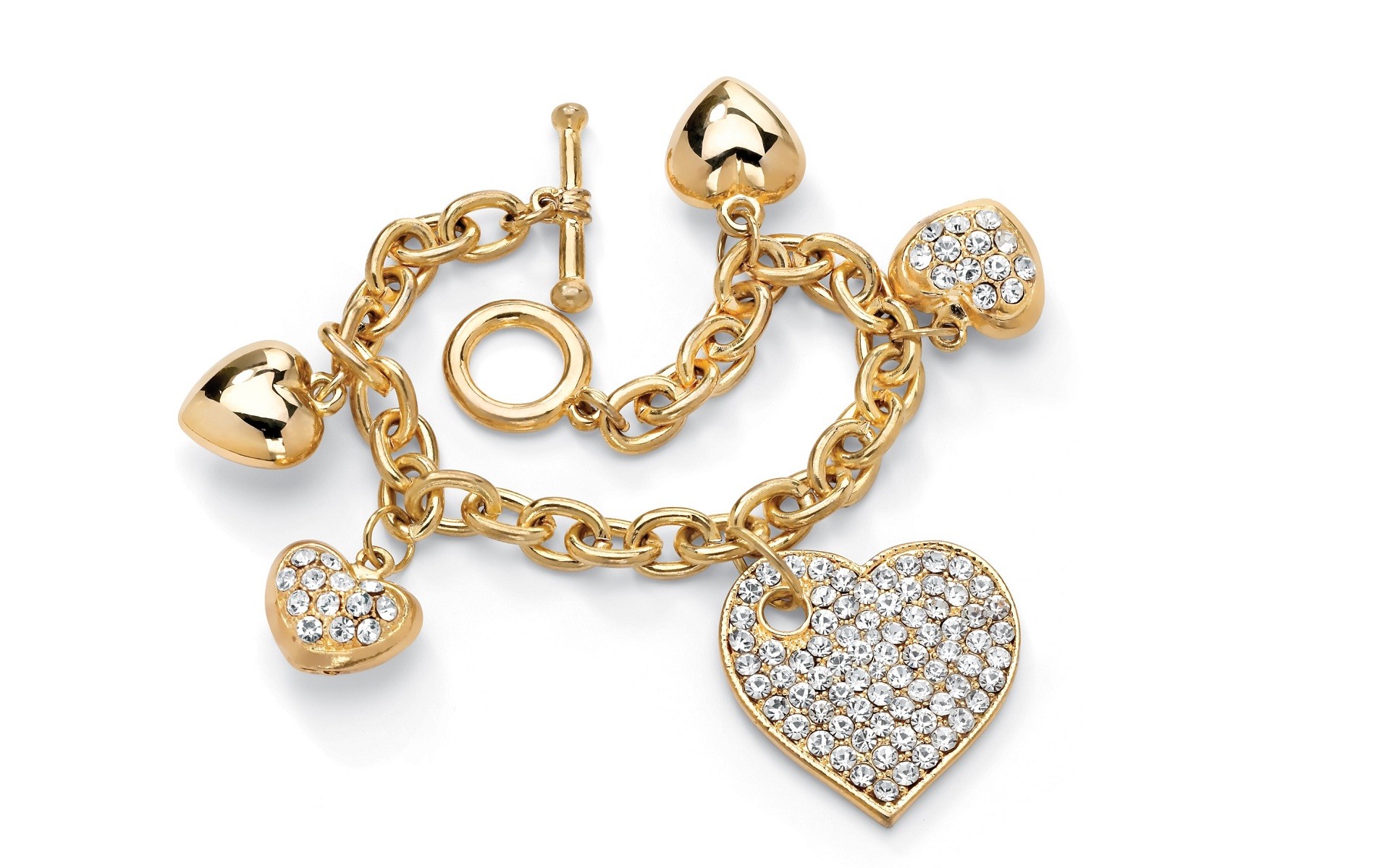 1920x1200 Gold and diamond jewellery set HD wallpapers