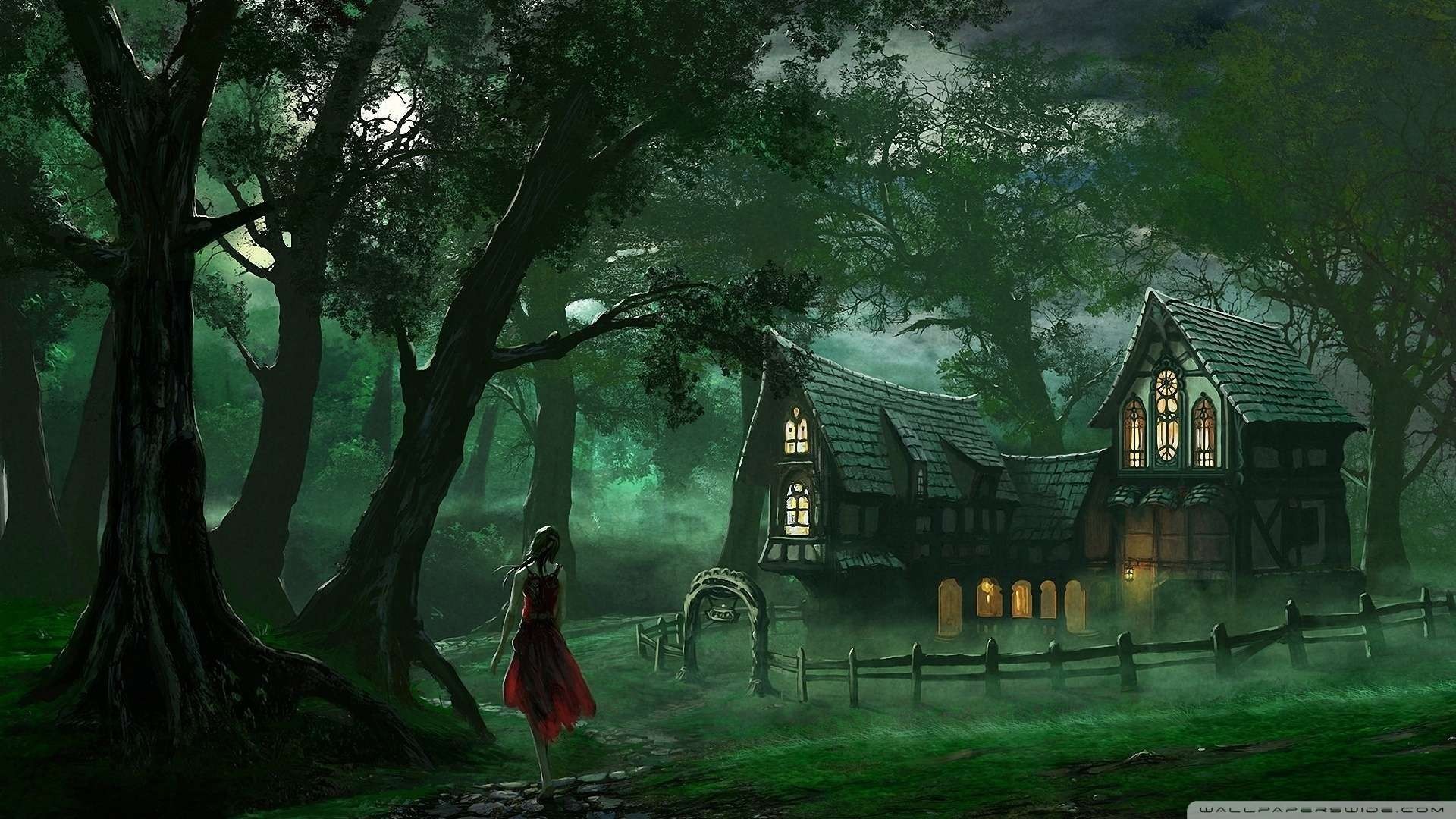 1920x1080  Wallpaper: The Forest House Wallpaper 1080p HD. Upload at  December 31 .
