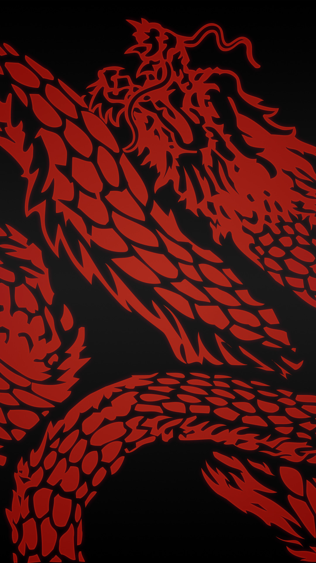 1080x1920 ... Sleeping Dogs: Dragon Phone Wallpaper (Red) by edfa