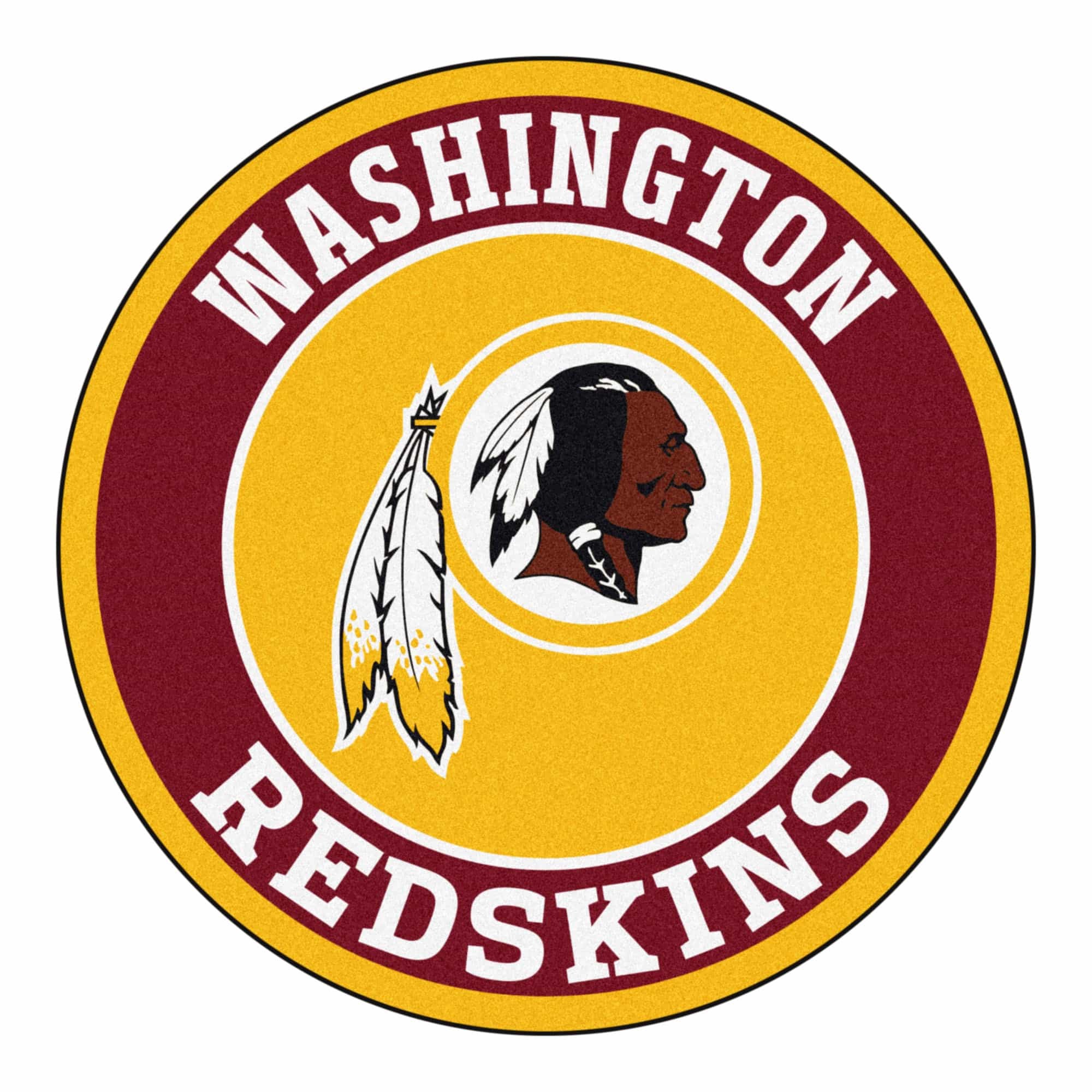 2000x2000 Washington Redskins Logo Roundel Mat u2013 27u201d Round Area Rug