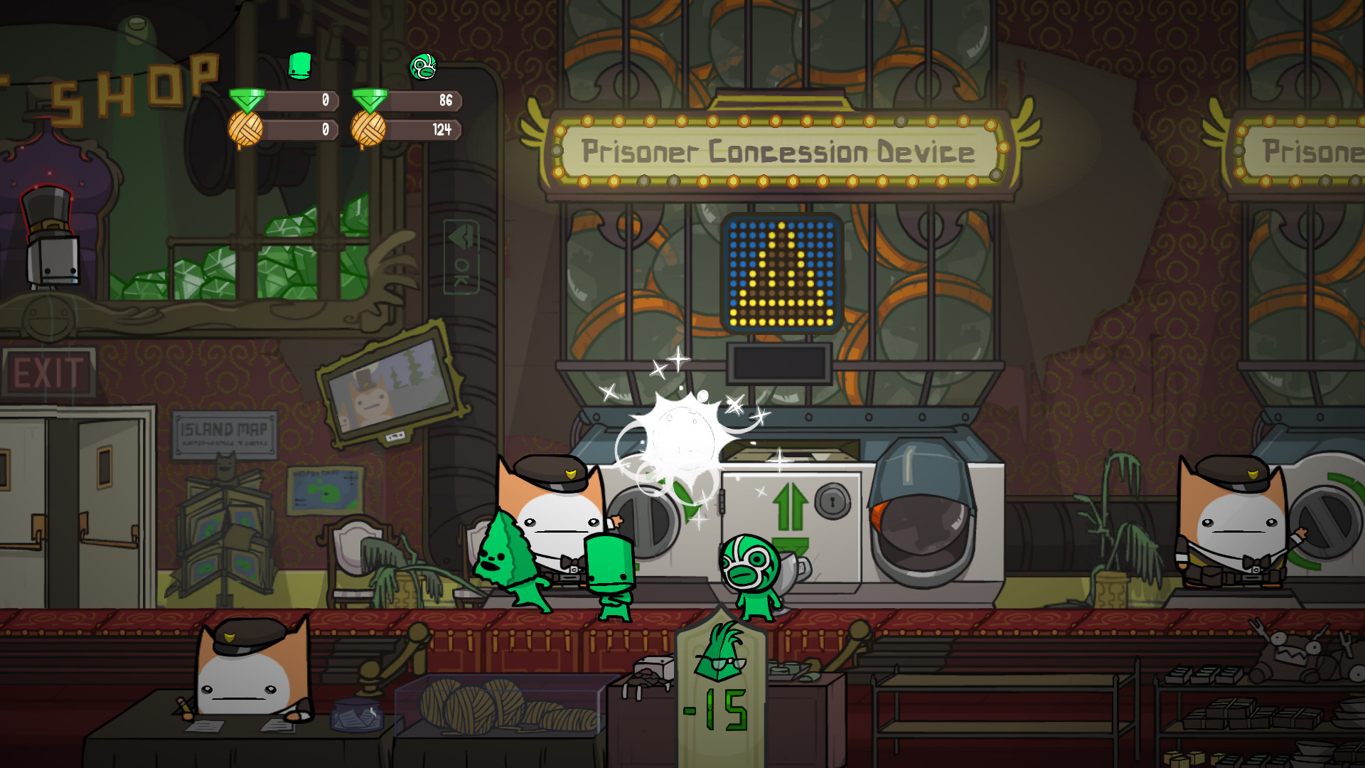 1920x1080 BattleBlock Theater Windows Spending gems to free the prisoners. There are  300 of them.