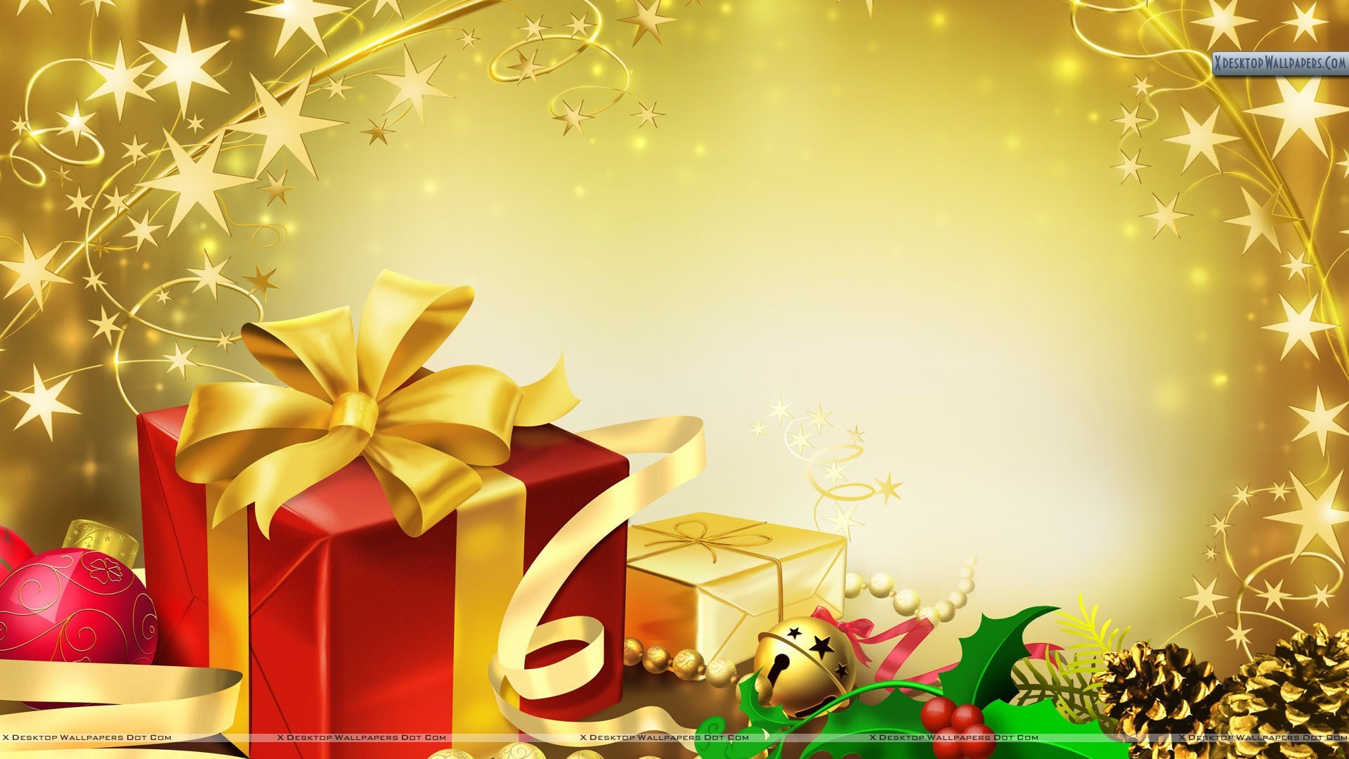 1920x1080 You are viewing wallpaper titled "Gifts Packets At Christmas Eve" ...