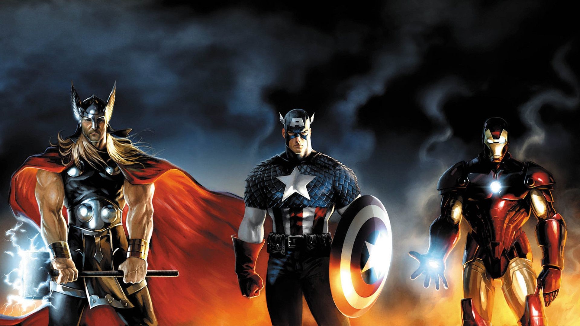 1920x1080 Thor, Captain America, Iron Man - The Avengers HD Amazing .
