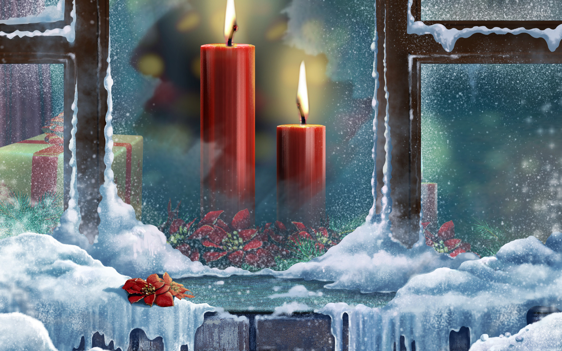 1920x1200 Christmas candles [4] wallpaper