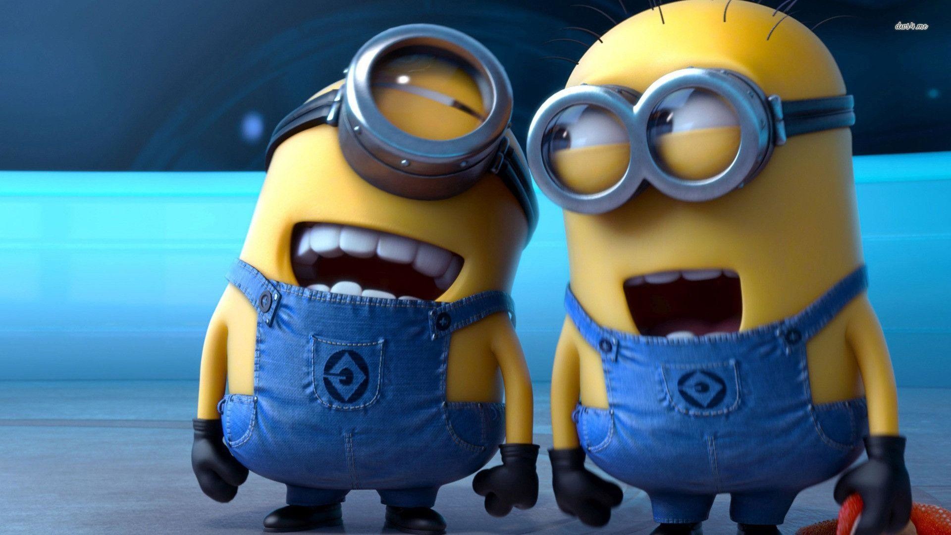 1920x1080 Despicable Me 2 Laughing Minions wallpaper - Cartoon wallpapers - #