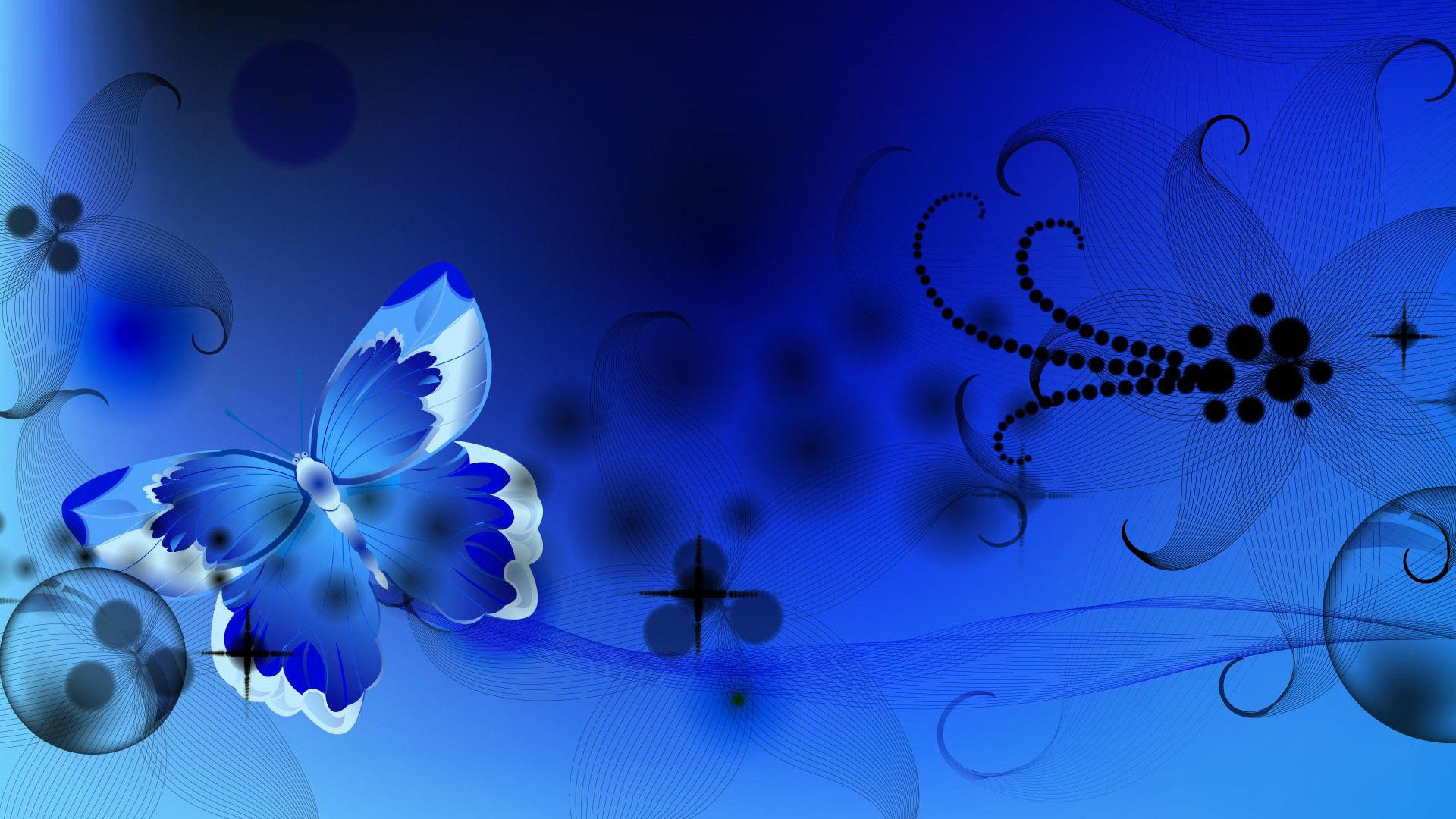 1920x1080 hd pics photos abstract blue 3d butterfly animated hd quality desktop  background wallpaper