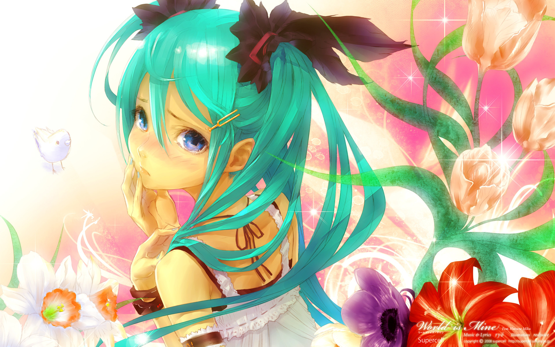 1920x1200 Tags: Anime, redjuice, Project DIVA F 2nd, VOCALOID, Hatsune Miku,
