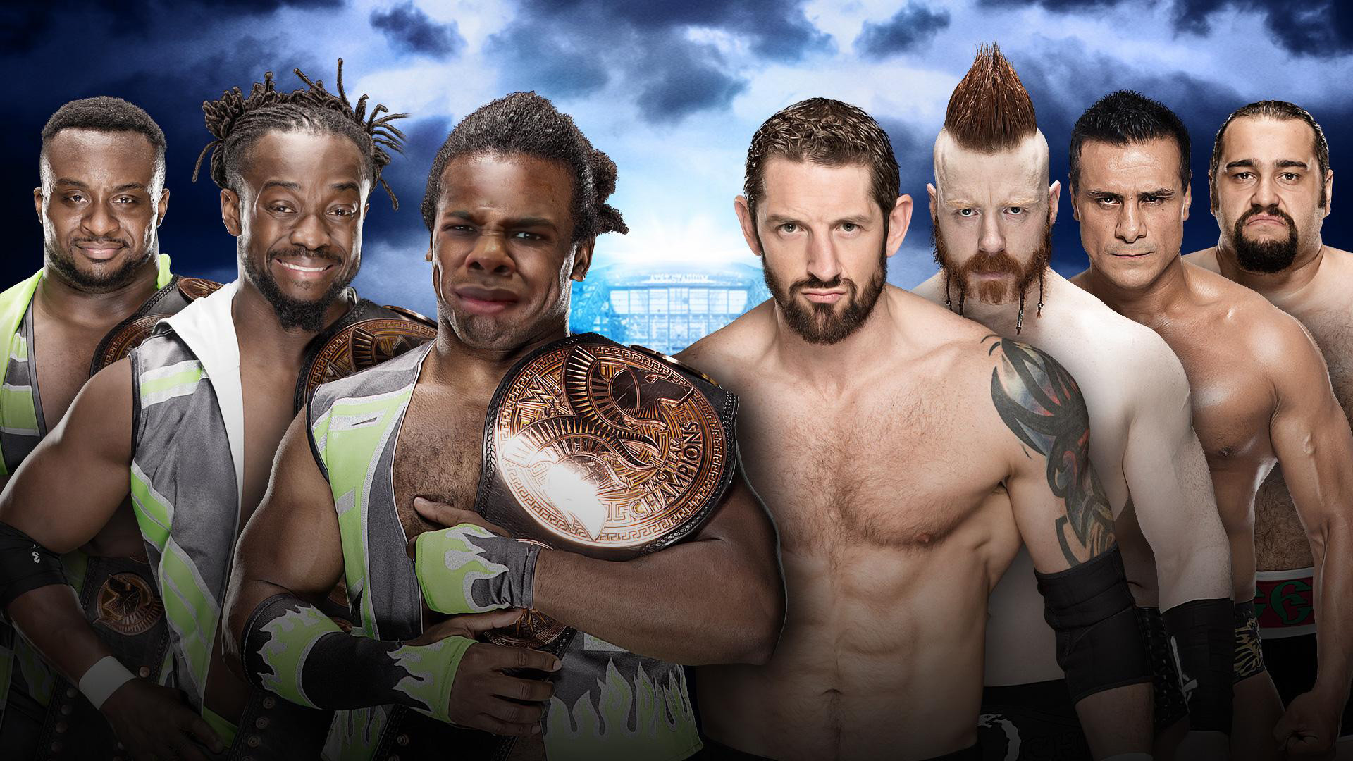 1920x1080 I will use every opportunity I can find to put Woods' gross-out face in  pics of the New Day.