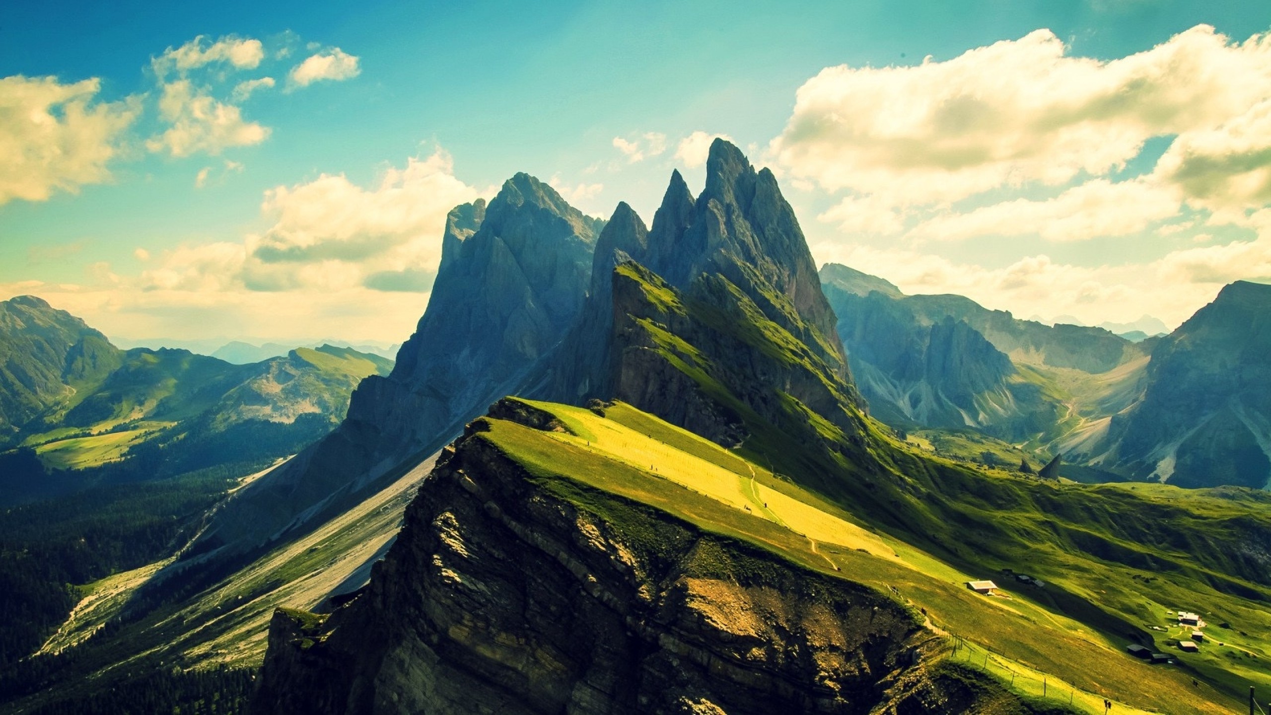 2560x1440 mountains landscapes peak skies 1600x900 wallpaper Wallpaper HD
