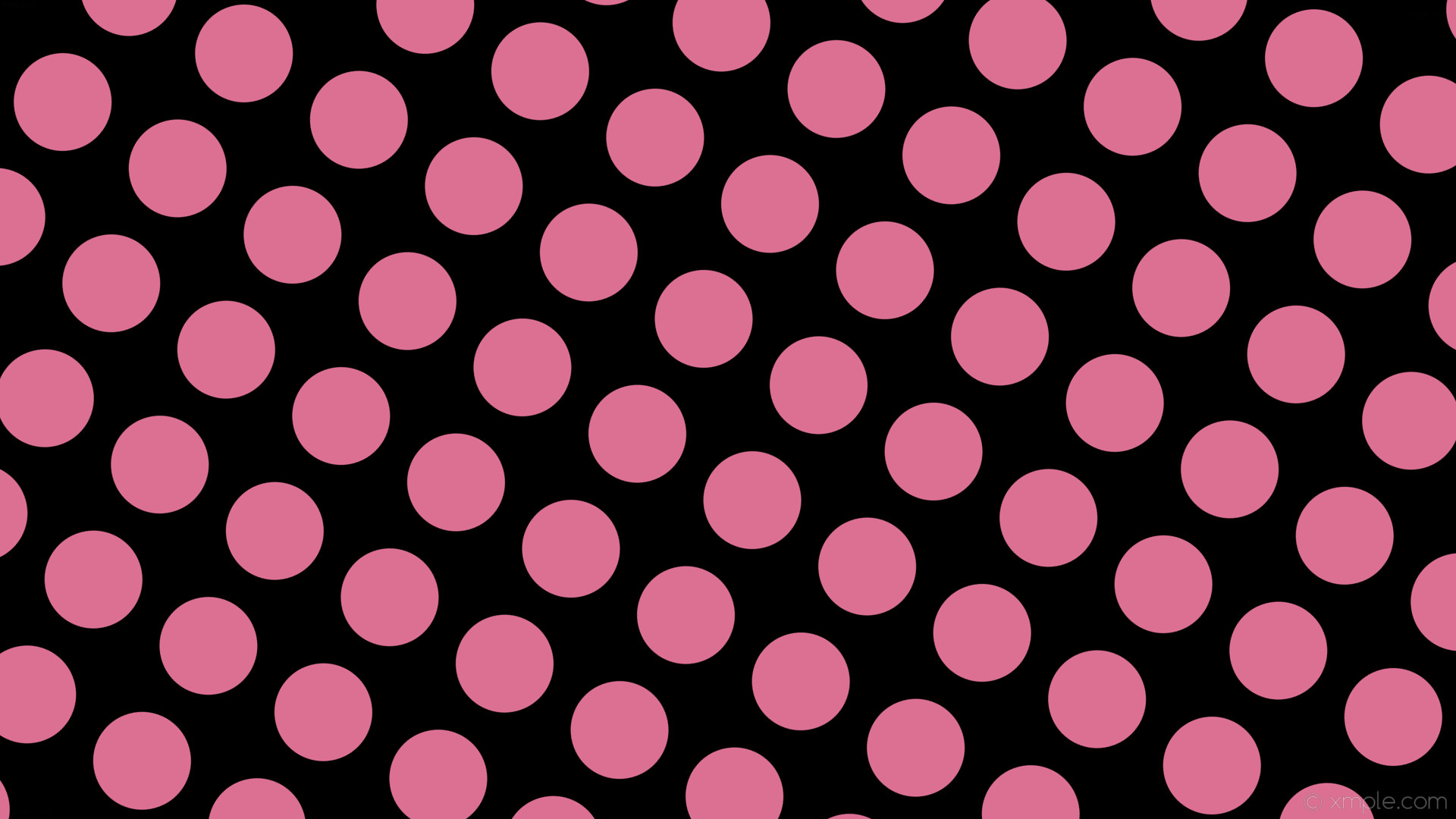 1920x1080 wallpaper dots black spots pink polka pale violet red #000000 #db7093 60Â°  129px