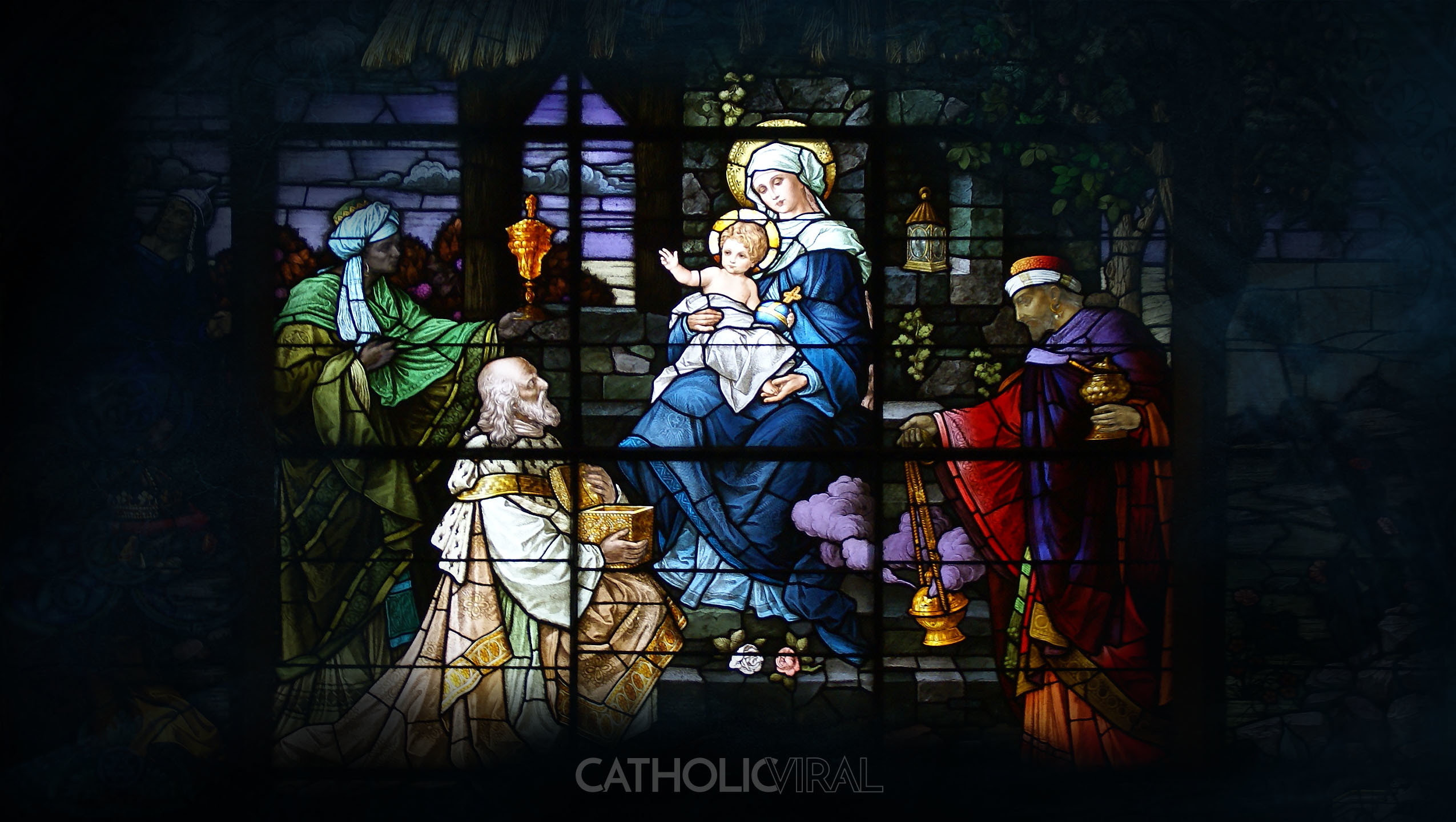 2550x1440 ... Nativity - HD Christmas Wallpapers - The Adoration. Share!